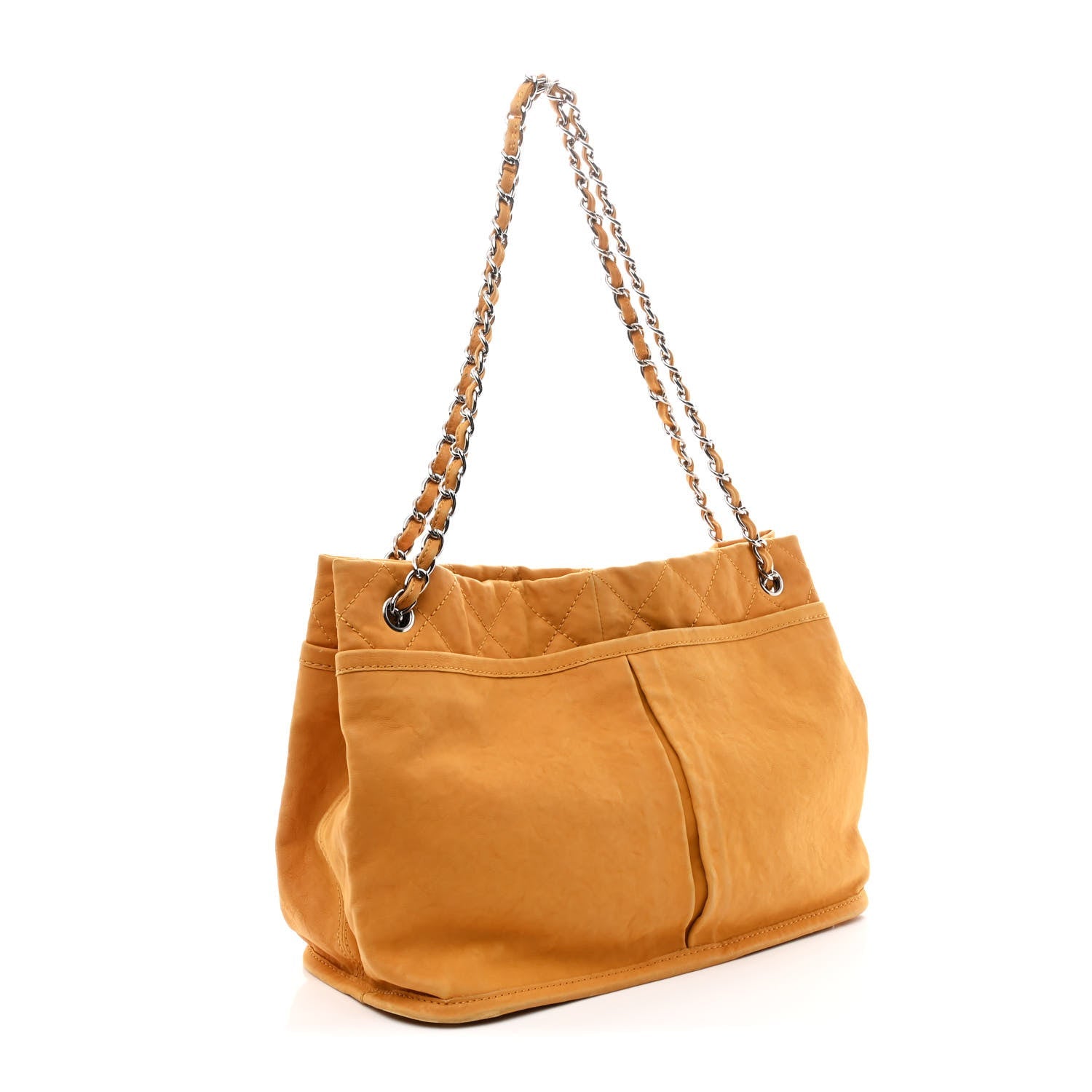 Ultra Soft Suede Calfskin Natural Beauty Tote Yellow