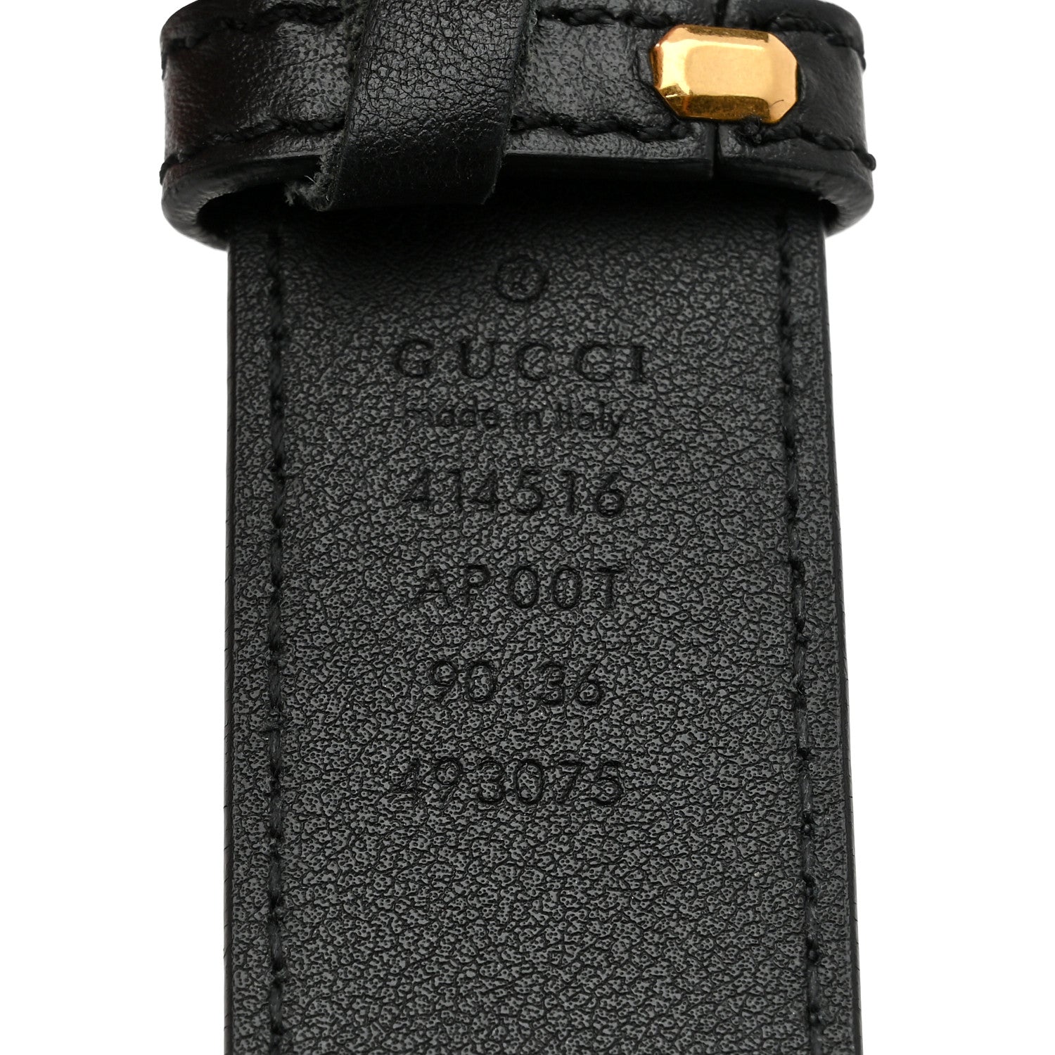 Calfskin Double G 30mm Belt 90 36 Black