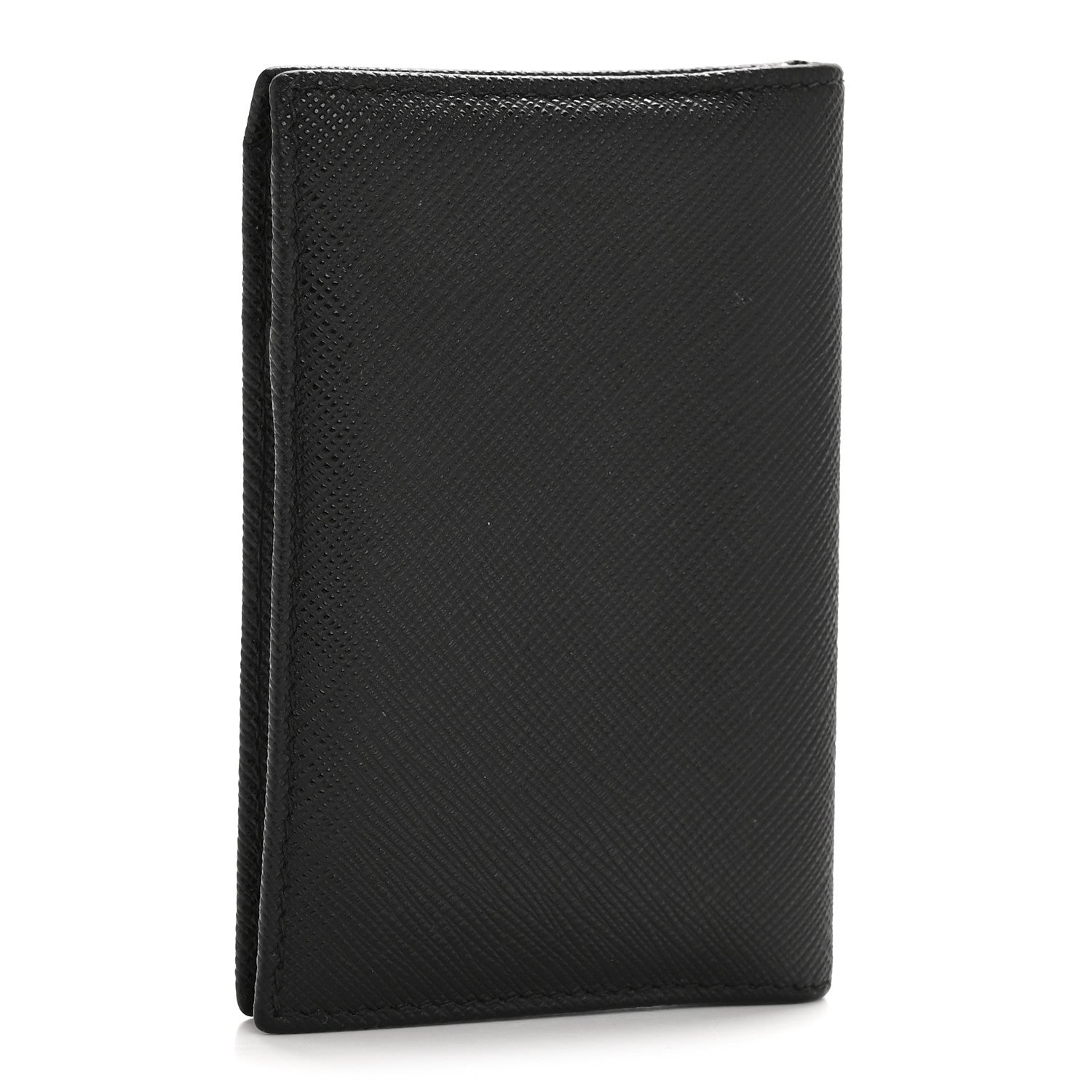 Saffiano Triangle Card Holder Black