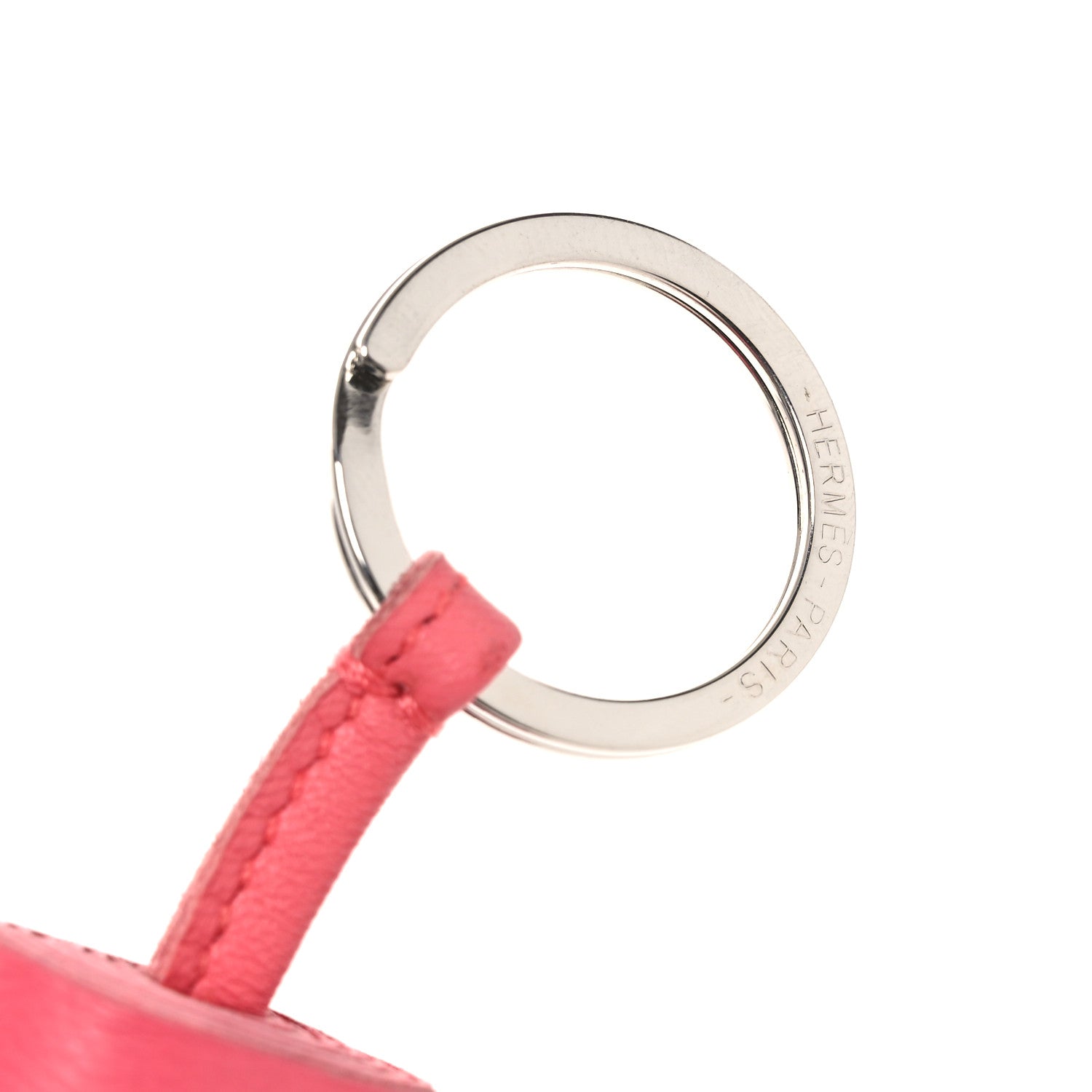 Lambskin Carmen Tassel Key Holder Rose Lipstick