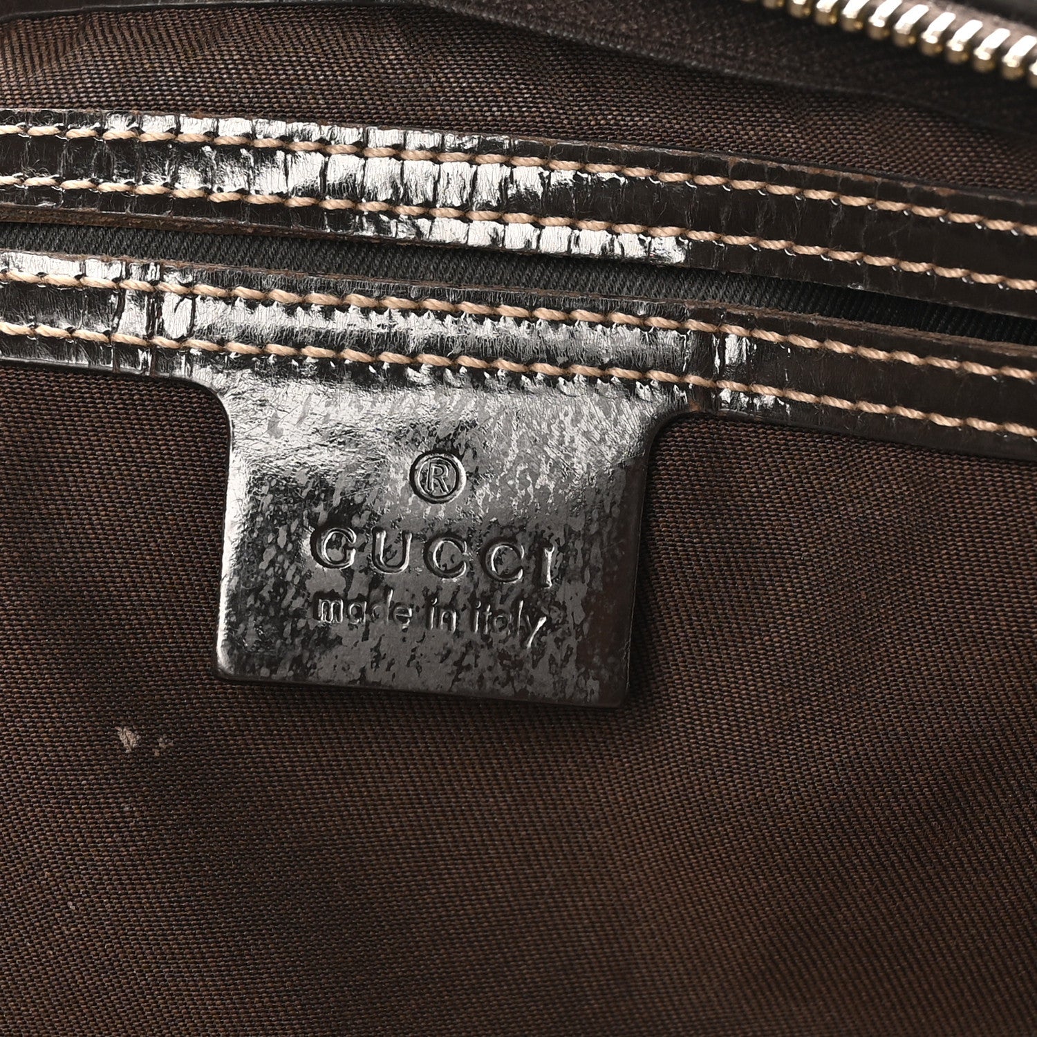 GG Plus Monogram Medium Joy Boston Dark Brown