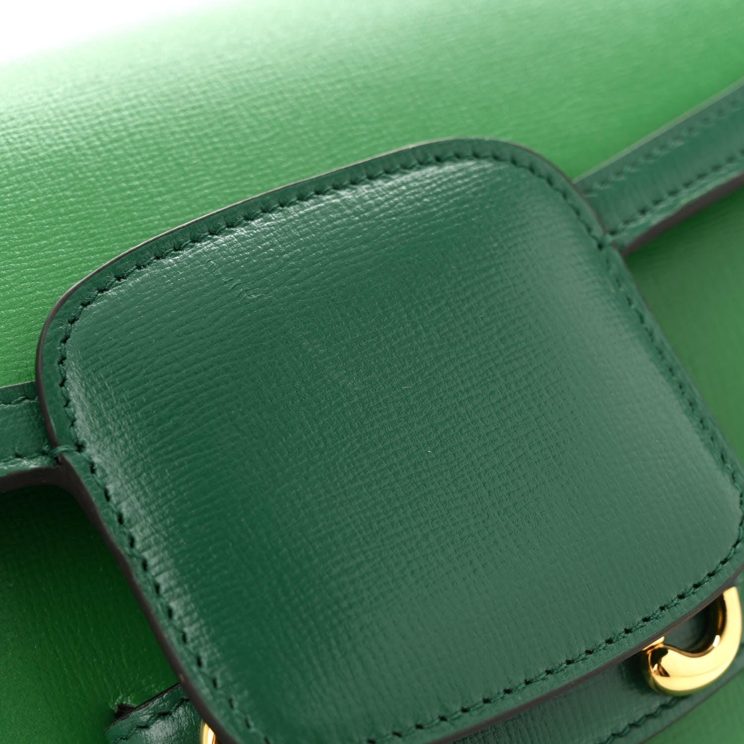 Azalea Calfskin Horsebit 1955 Shoulder Bag New Shamarock Emerald