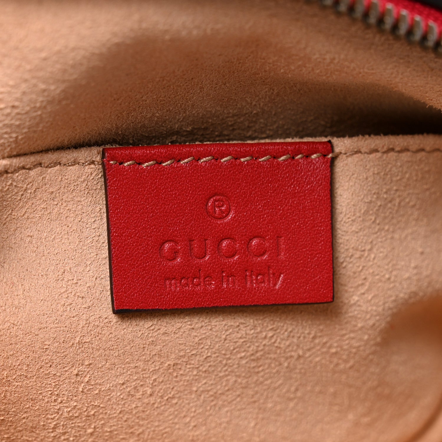 Calfskin Matelasse GG Marmont Belt Bag 85 34 Hibiscus Red