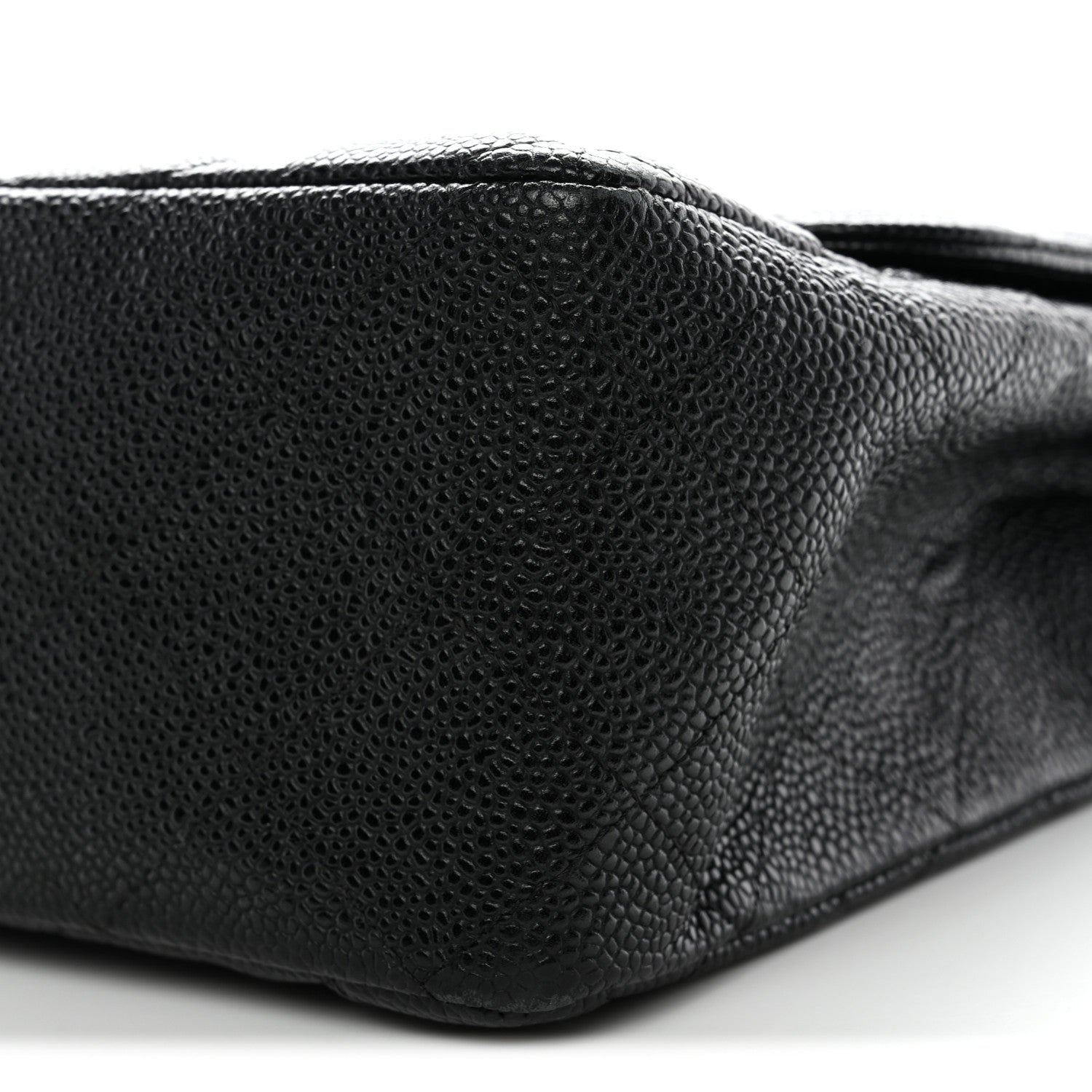 Caviar Quilted Jumbo Single Flap Black