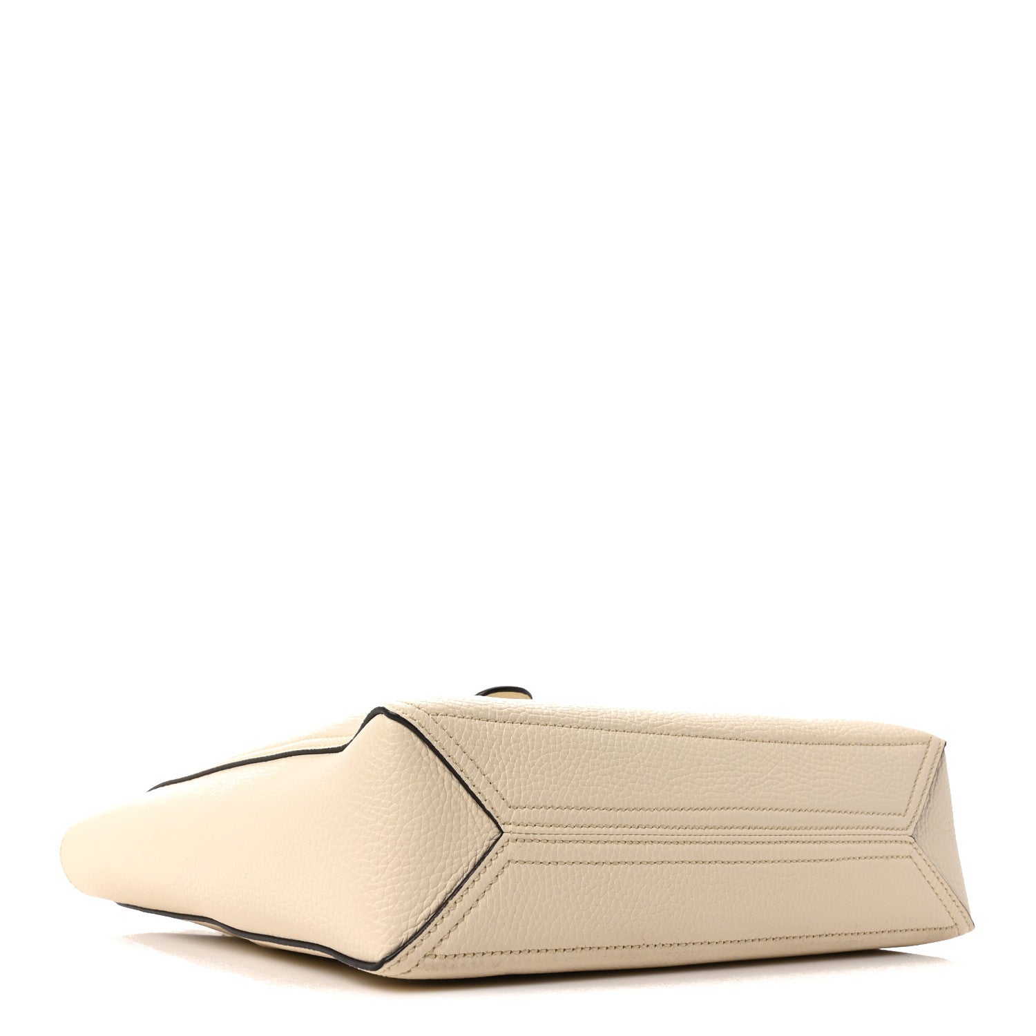 New Sakai Calfskin Lux Small Dahlia Tote Mystic White