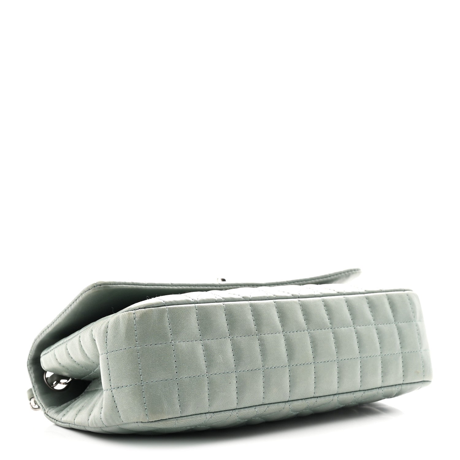 Lambskin Quilted Lady Graphic Flap Green