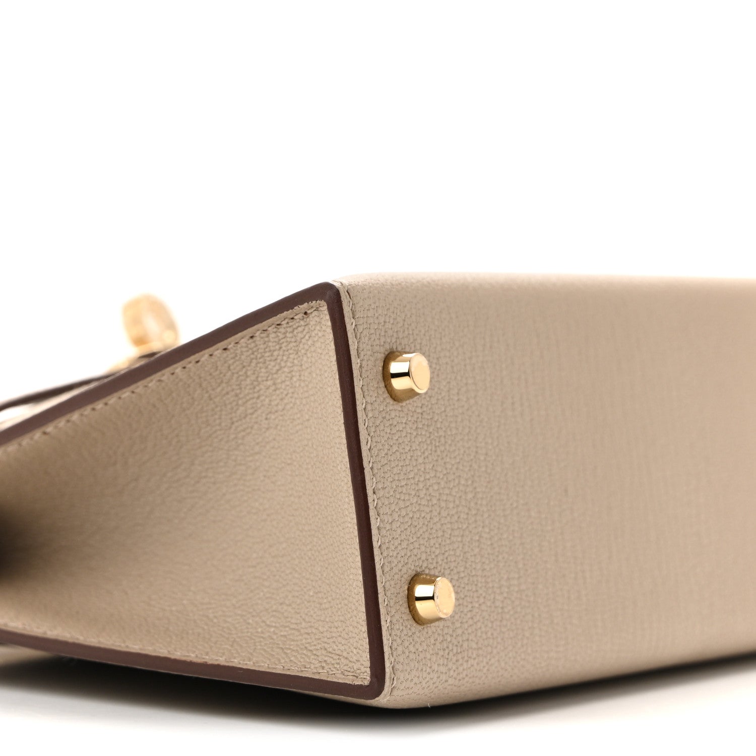 Chevre Mysore Horseshoe Mini Kelly Sellier 20 Gris Tourterelle Rose Mexico