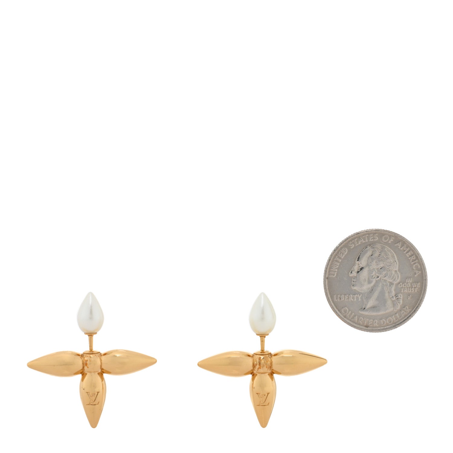 Pearl Louisette By Night Earrings Gold