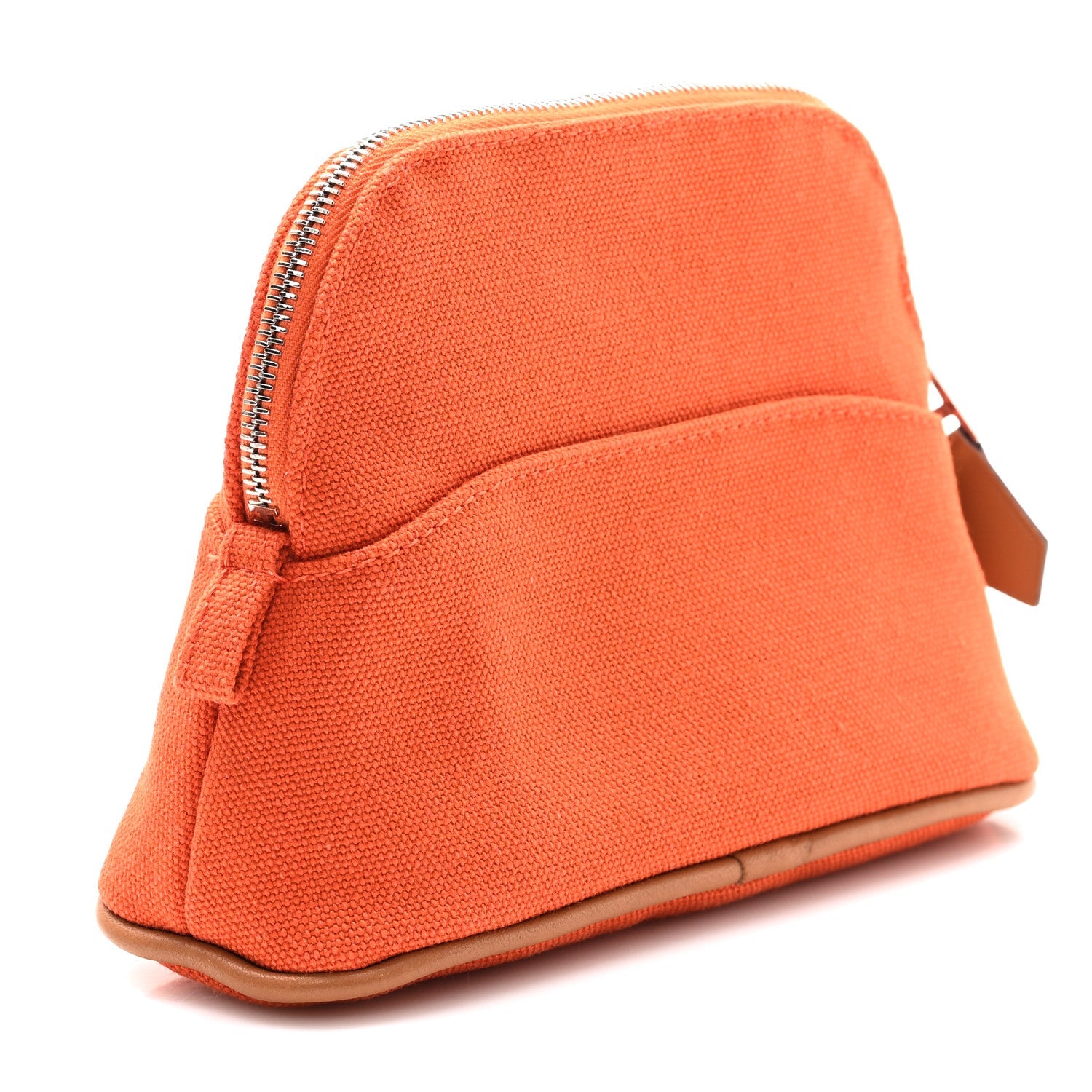 Cotton Canvas Mini Mini Bolide Travel Cosmetic Pouch Feu