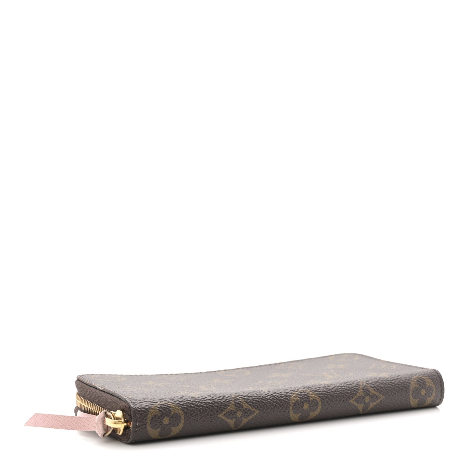 Monogram Clemence Wallet Rose Ballerine