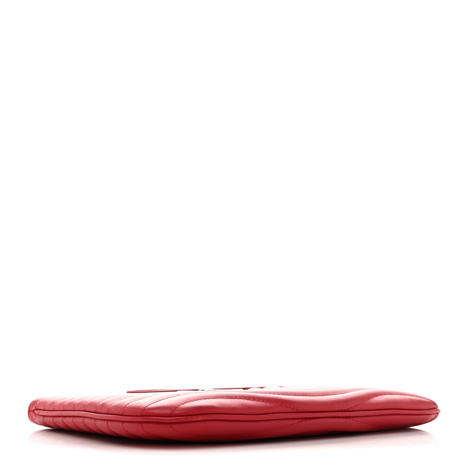 Calfskin New Wave Zipped Pochette Ecarlate