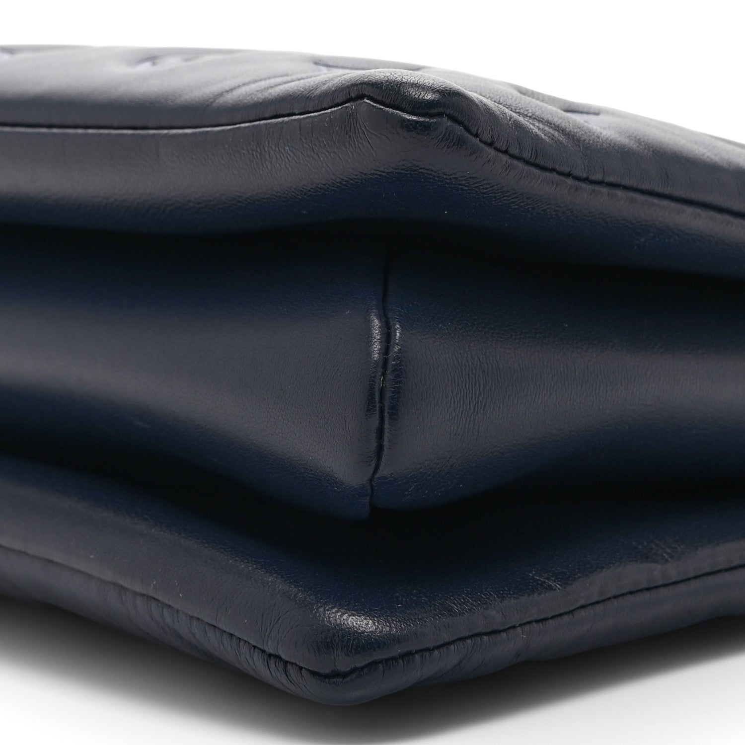 Lambskin Embossed Monogram Coussin PM Denim Blue