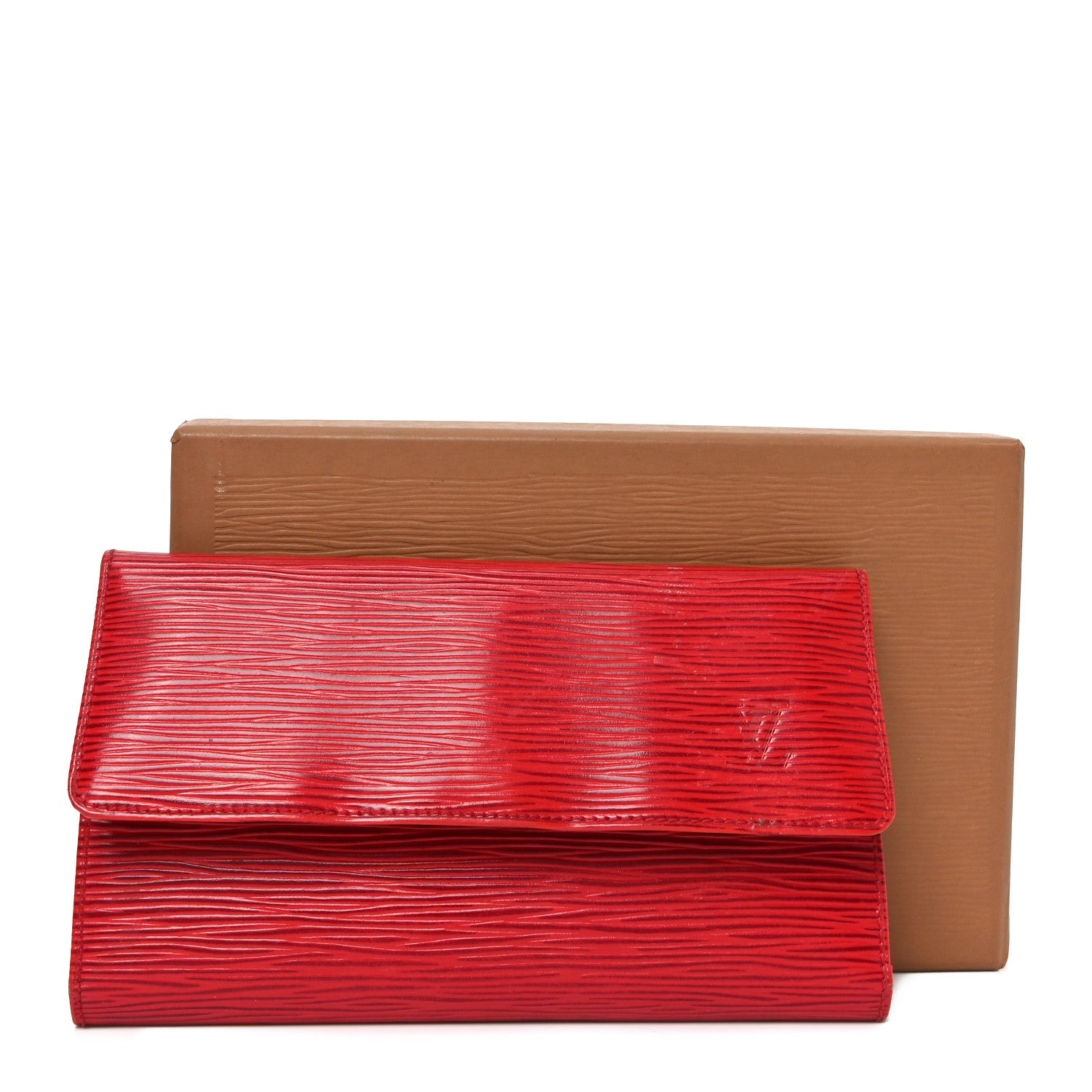 Epi Porte Tresor International Wallet Castillan Red