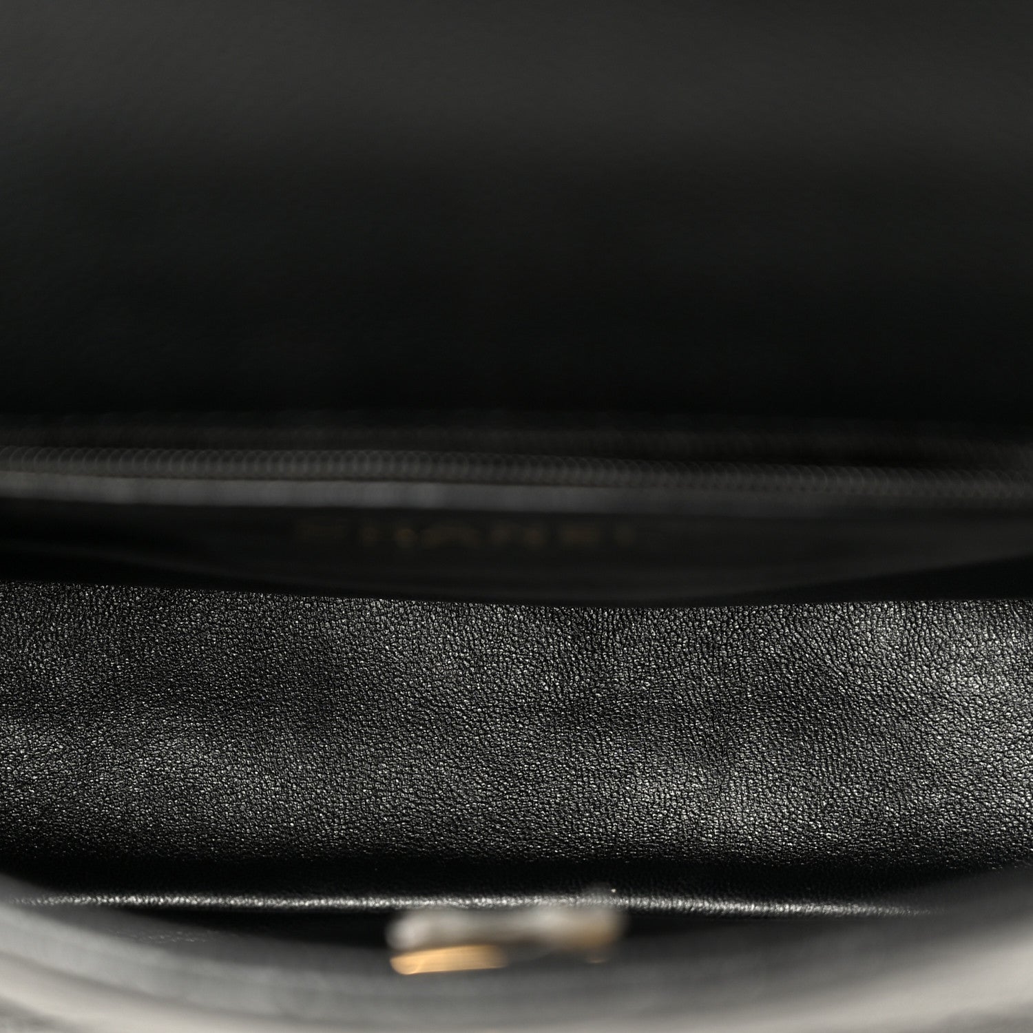 Caviar Quilted Mini Sweetheart Rectangular Flap Black