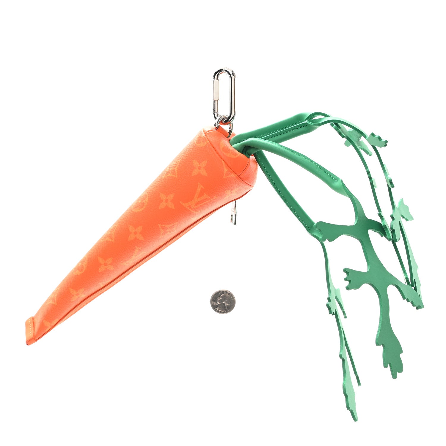 Monogram Carrot Pouch Orange