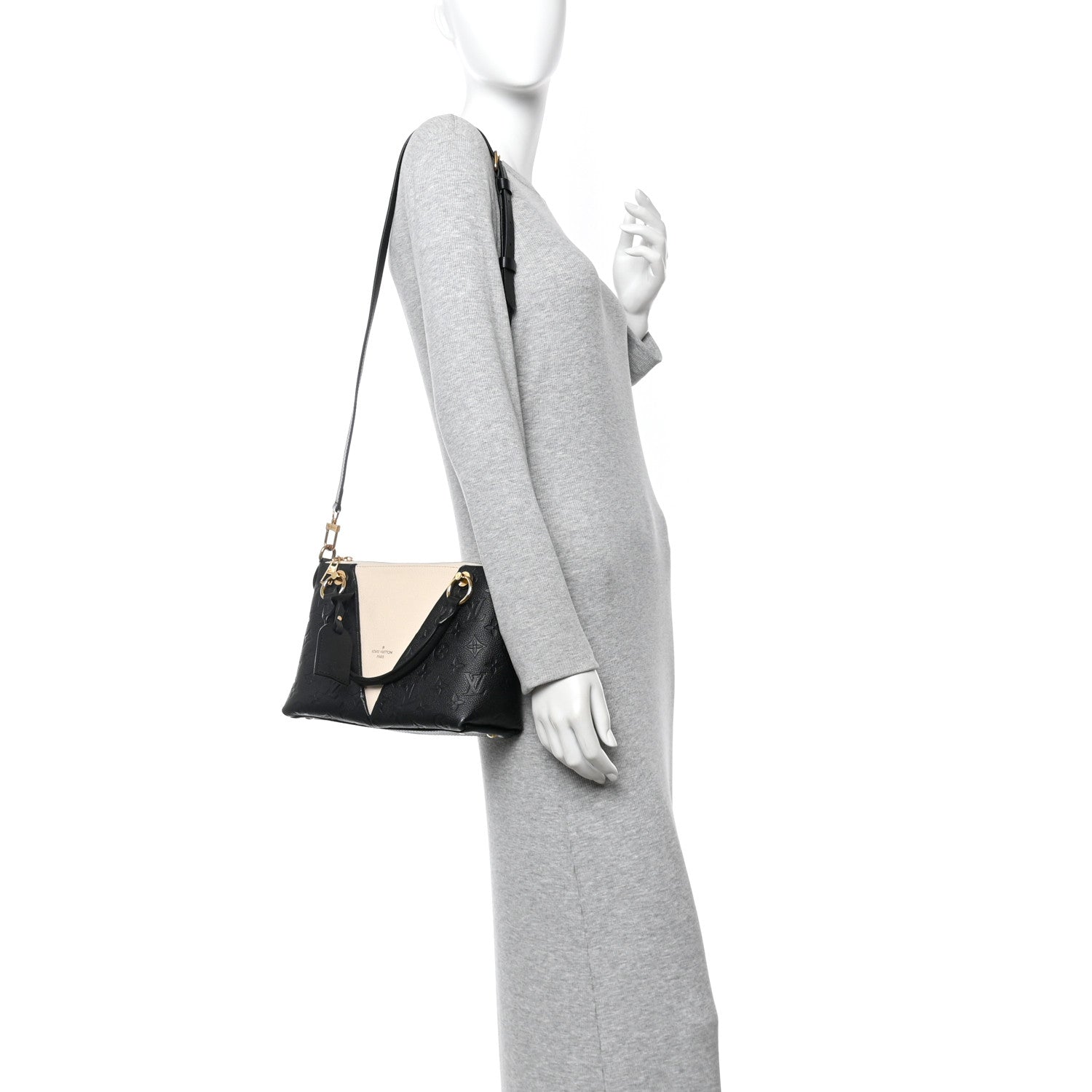 Empreinte V Tote BB Black Creme