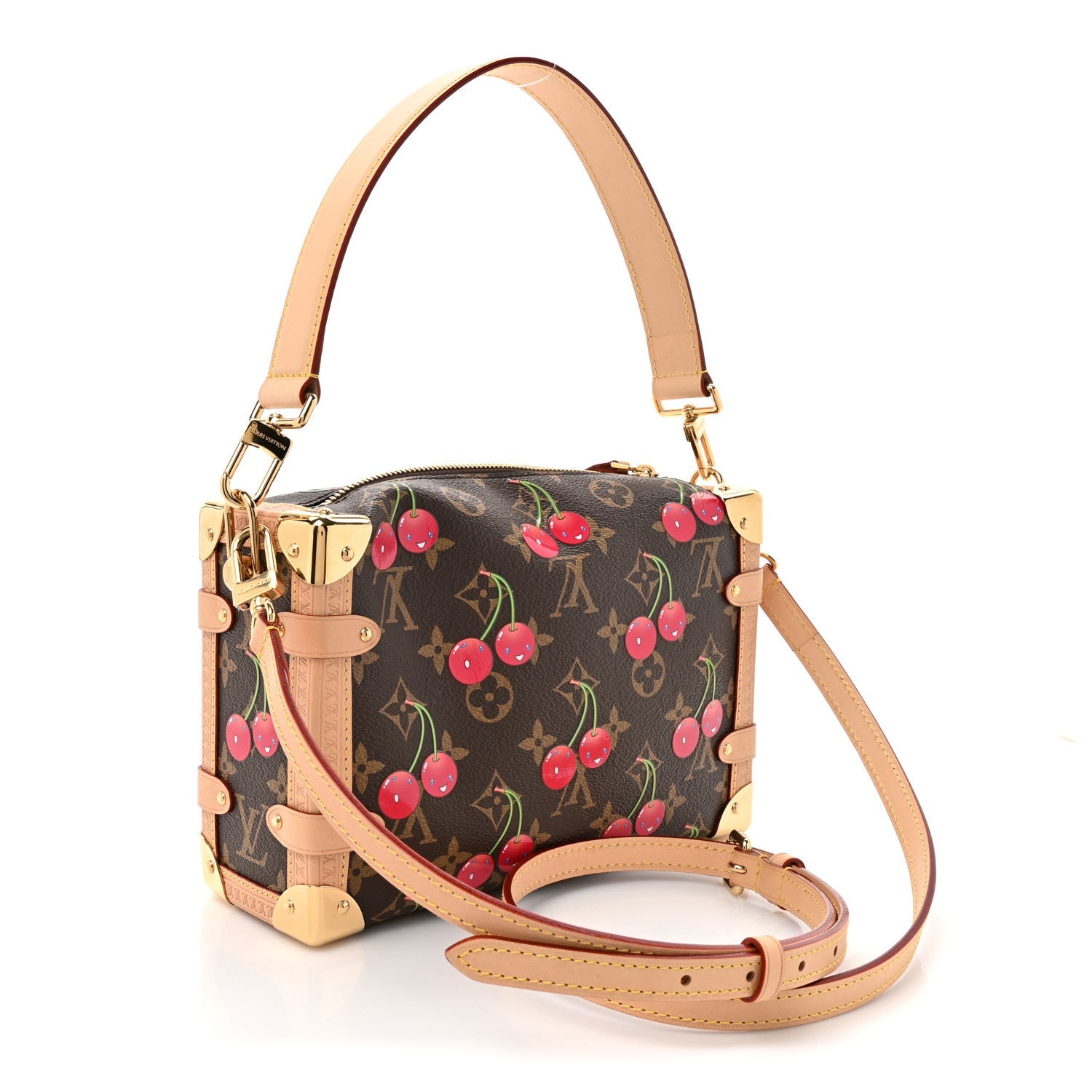 LV X TM Monogram Cerises Side Trunk MM