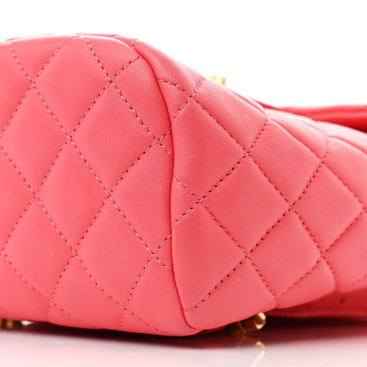 Lambskin Quilted Small Urban Spirit Backpack Dark Pink