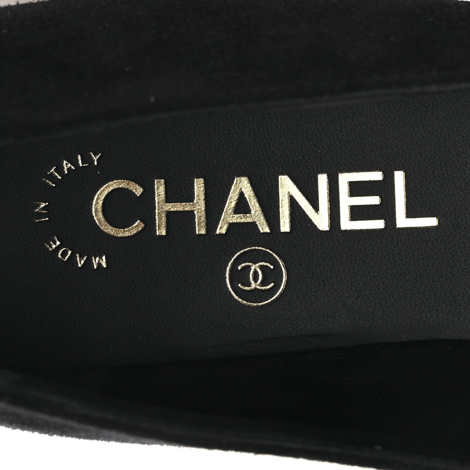 Suede Patent Cap Toe Camellia Ballerina Flats 36.5 Black White