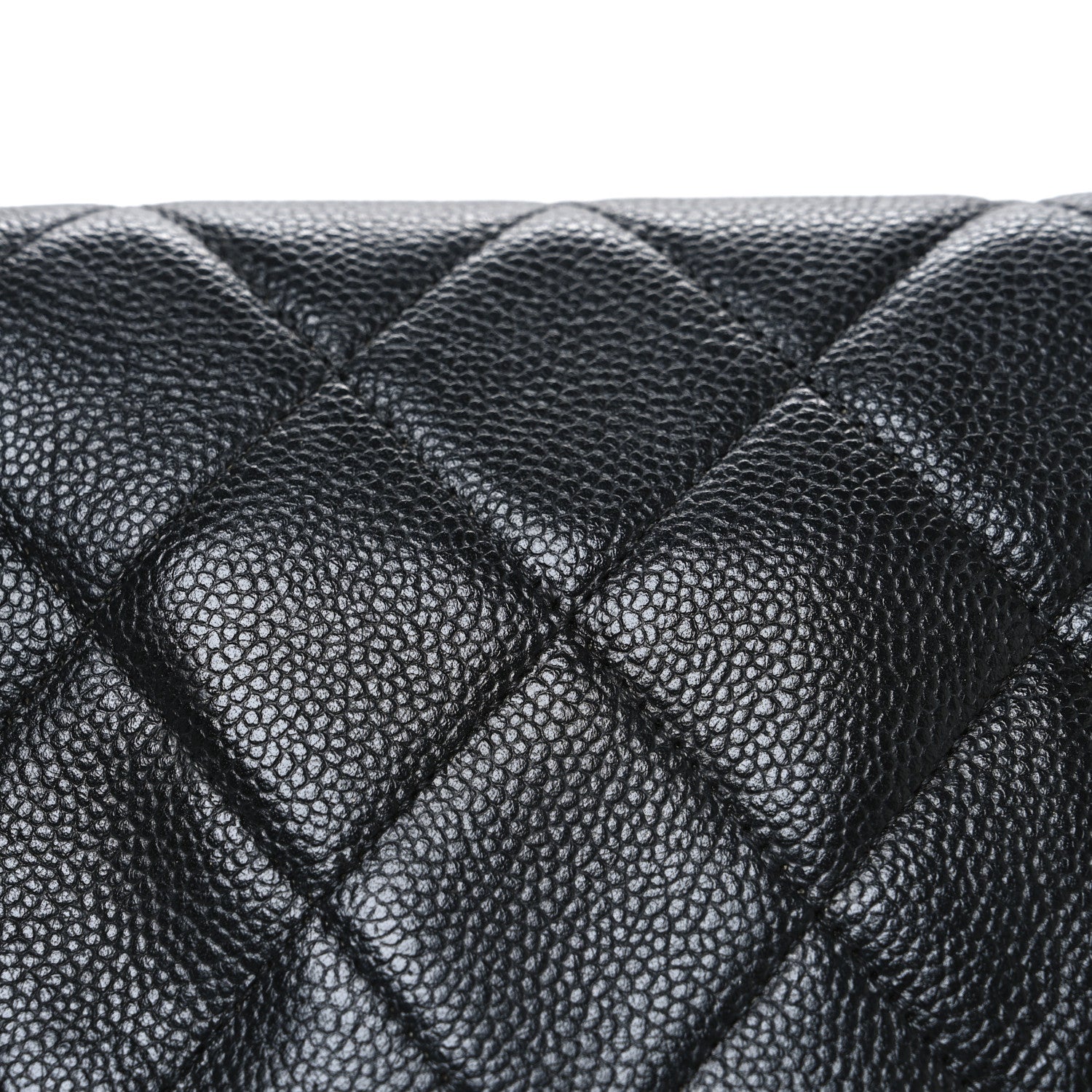 Caviar Quilted Coco Casual Flap Black
