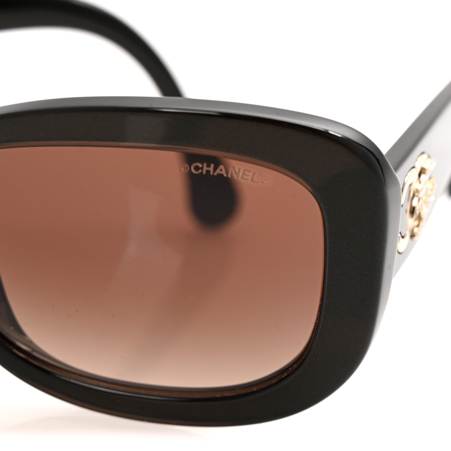 Acetate Rectangle CC Sunglasses 5468-B-A Brown
