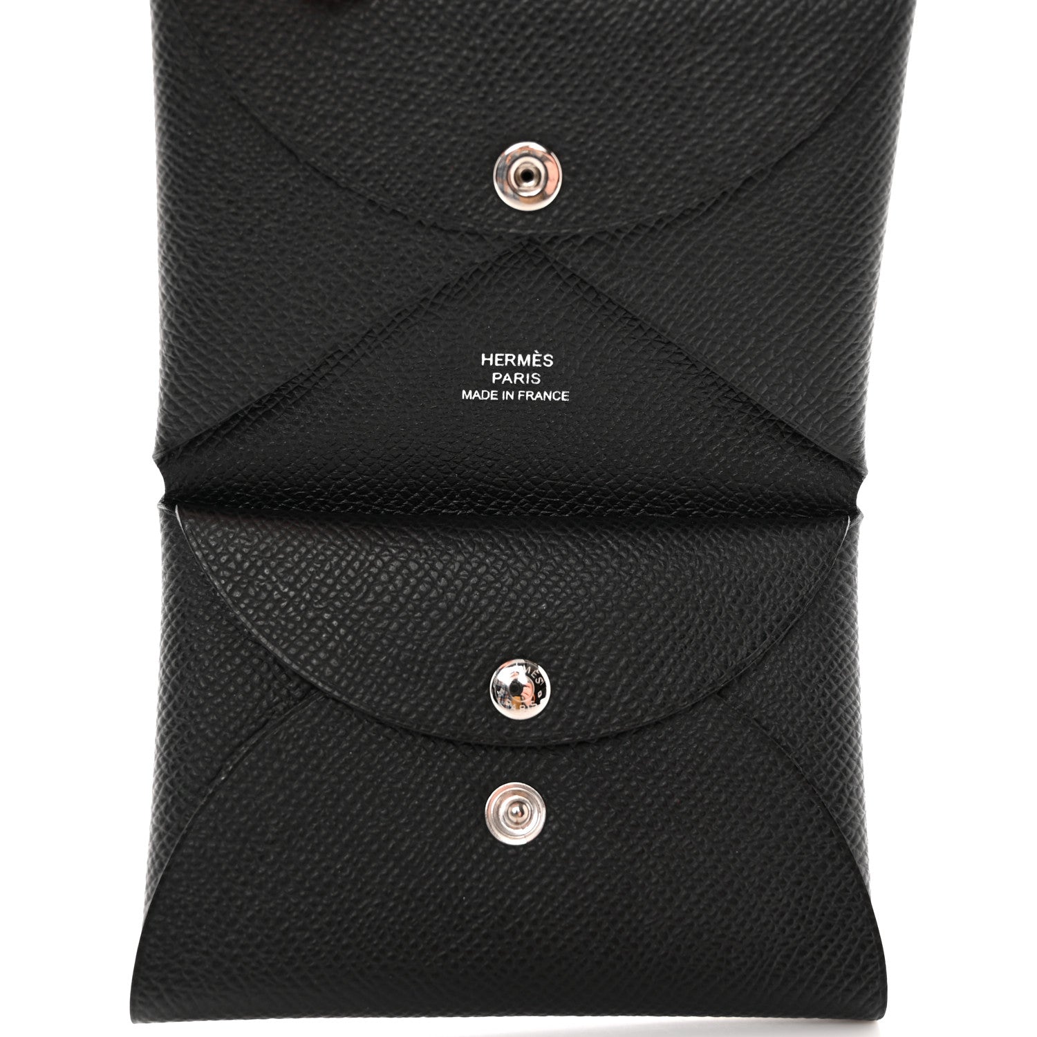 Epsom Calvi Duo Card Case Black