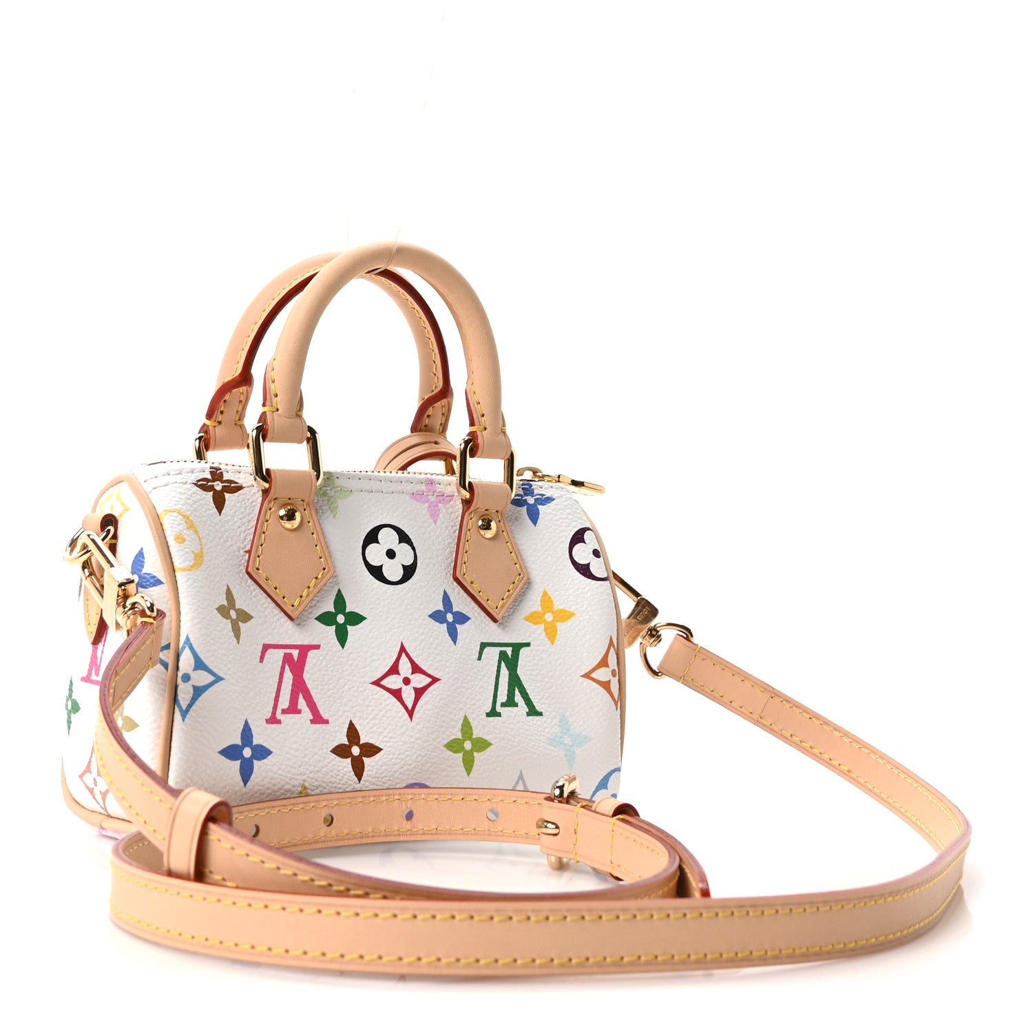 LV X TM Monogram Multicolor Nano Speedy White