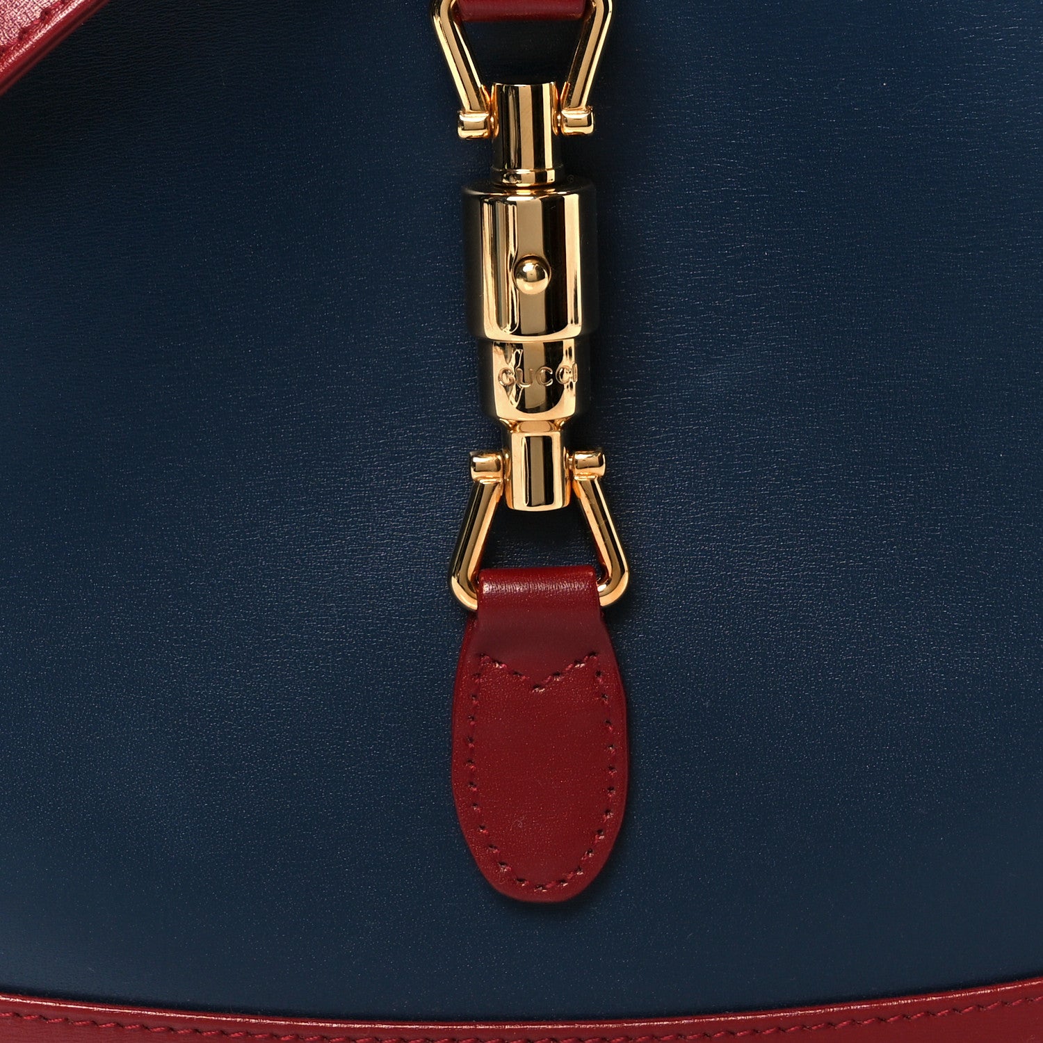 Boarded Dyana Lux Calfskin Bi-Color Small Jackie 1961 Hobo Blue Agata New Cherry Red