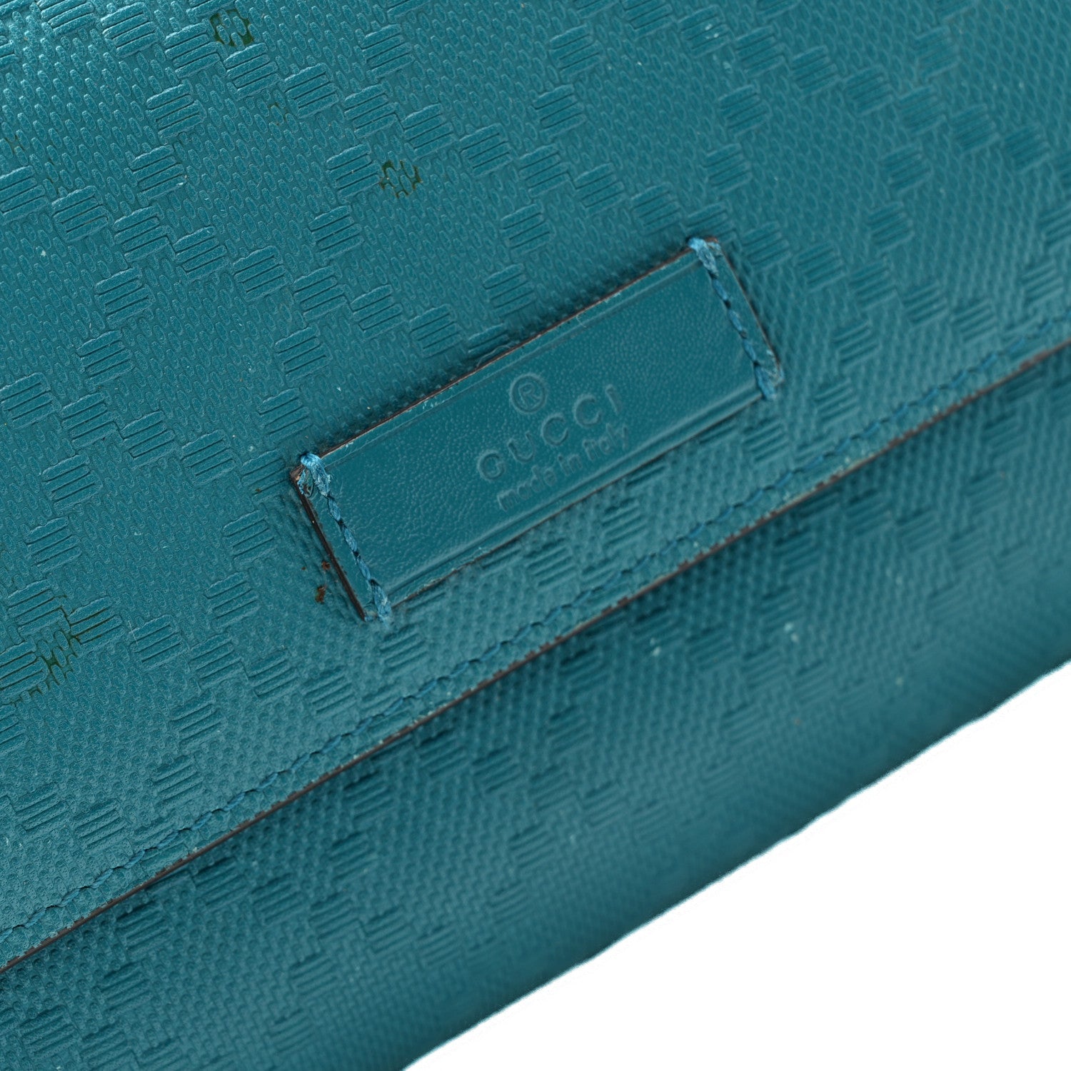Bright Diamante Continental Wallet Turquoise