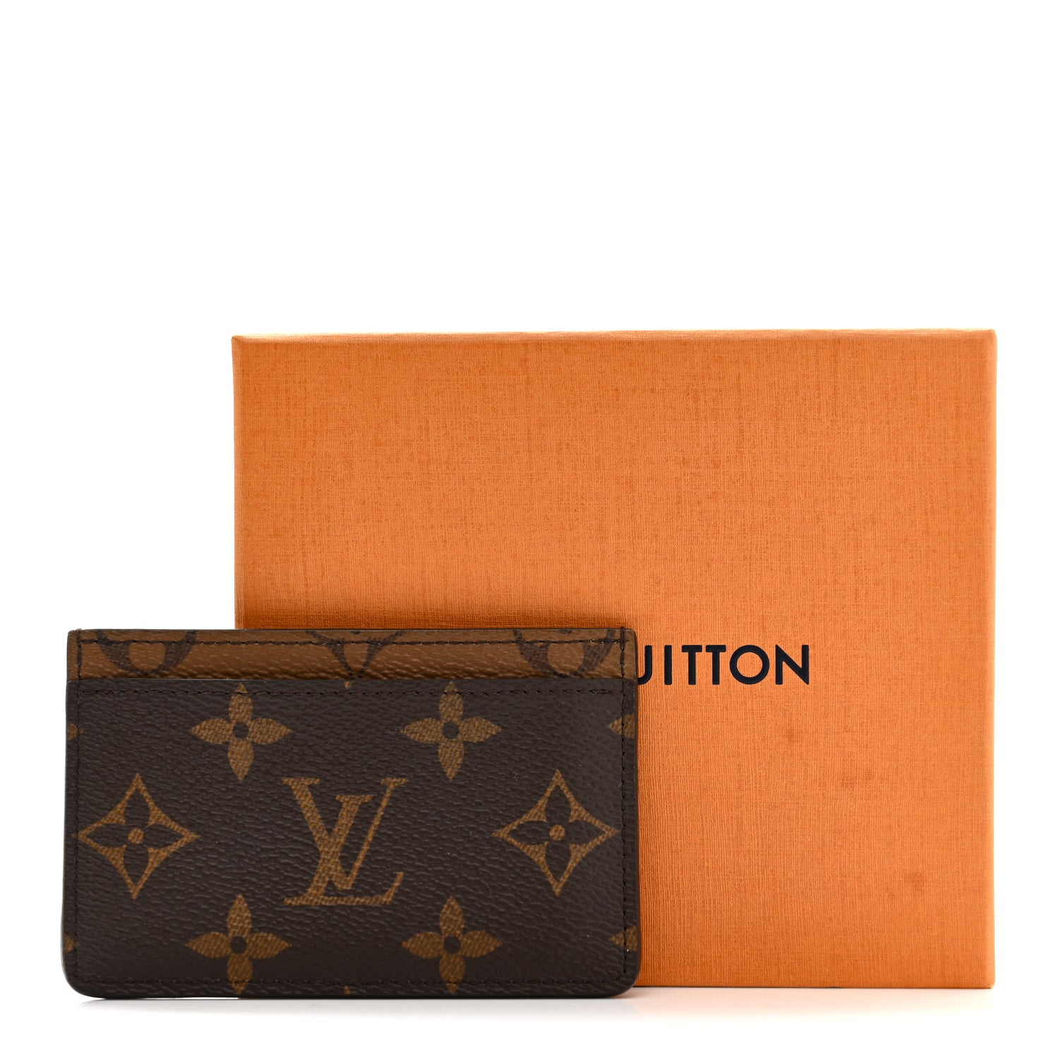 Reverse Monogram Card Holder