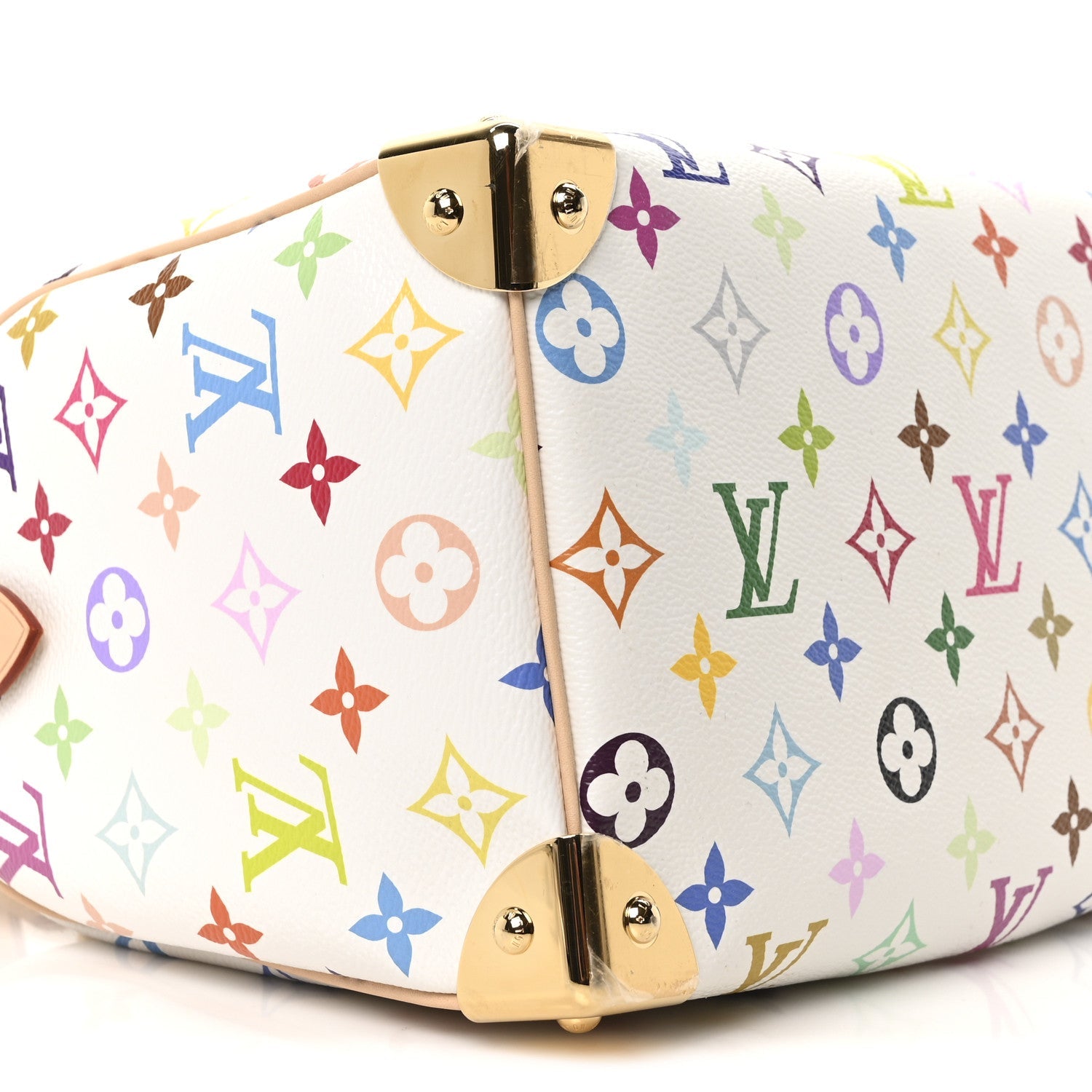 LV X TM Monogram Multicolor Speedy Bandouliere 25 White