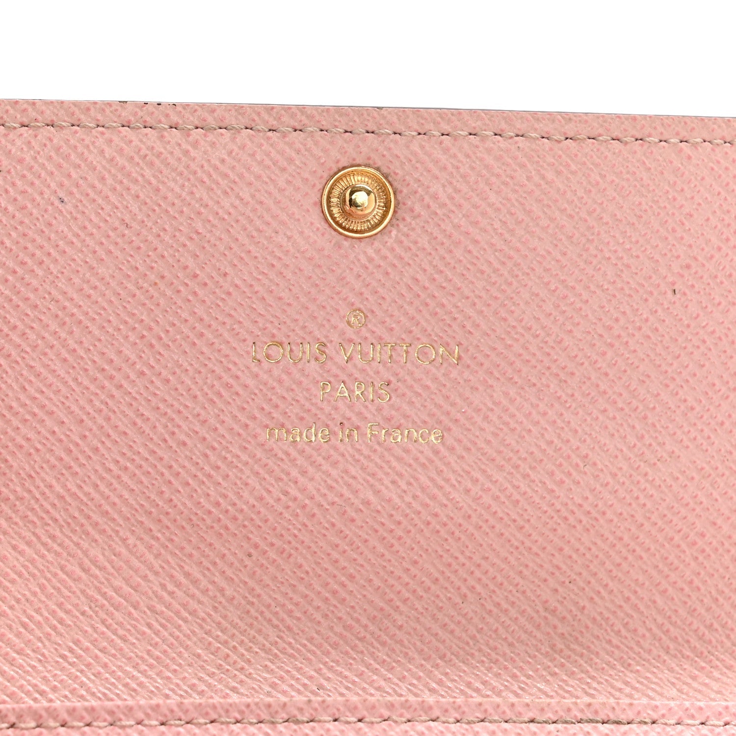 Damier Ebene Multicles 6 Key Holder Rose Ballerine