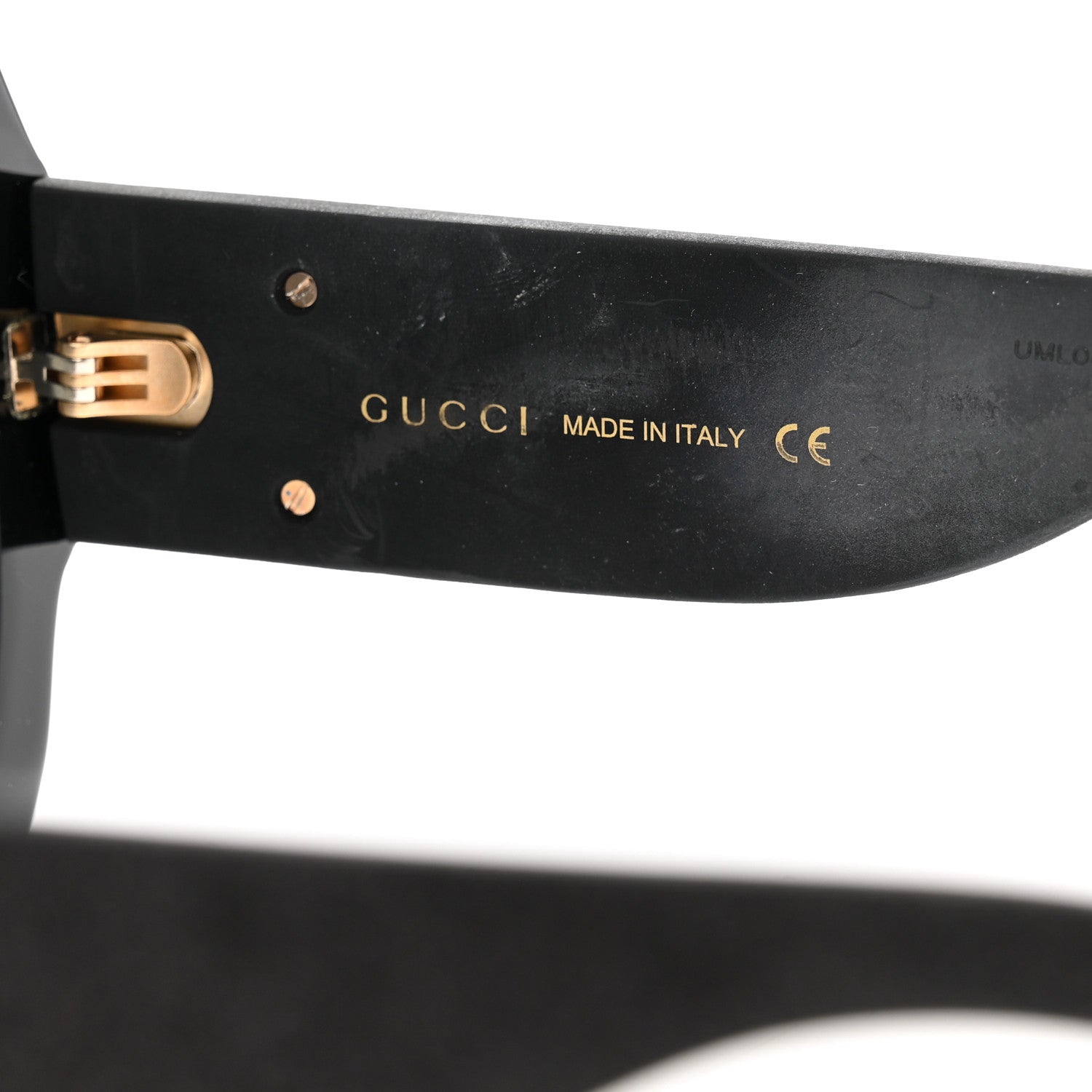 Square Frame GG0102S Sunglasses Glitter Black