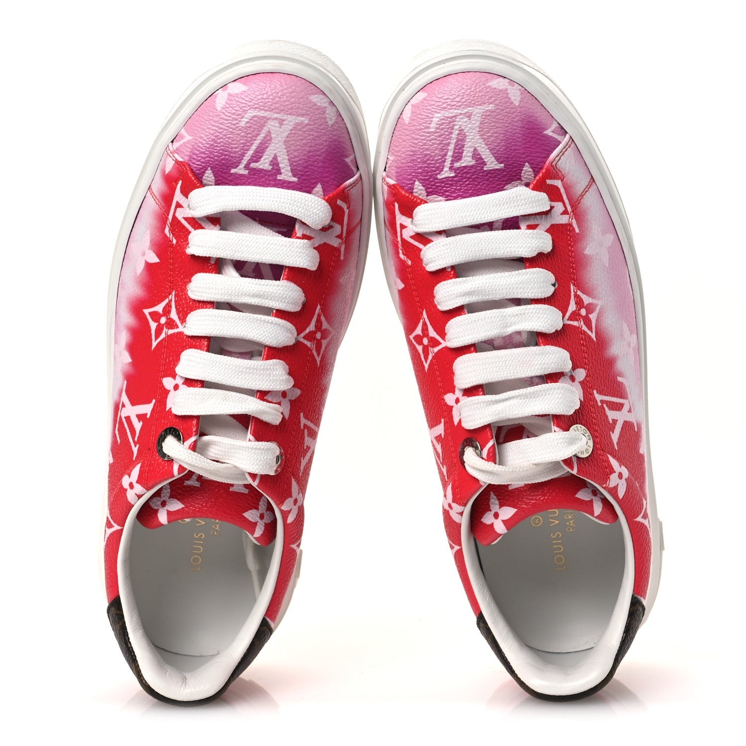 Monogram Escale Time Out Sneakers 35.5 Red
