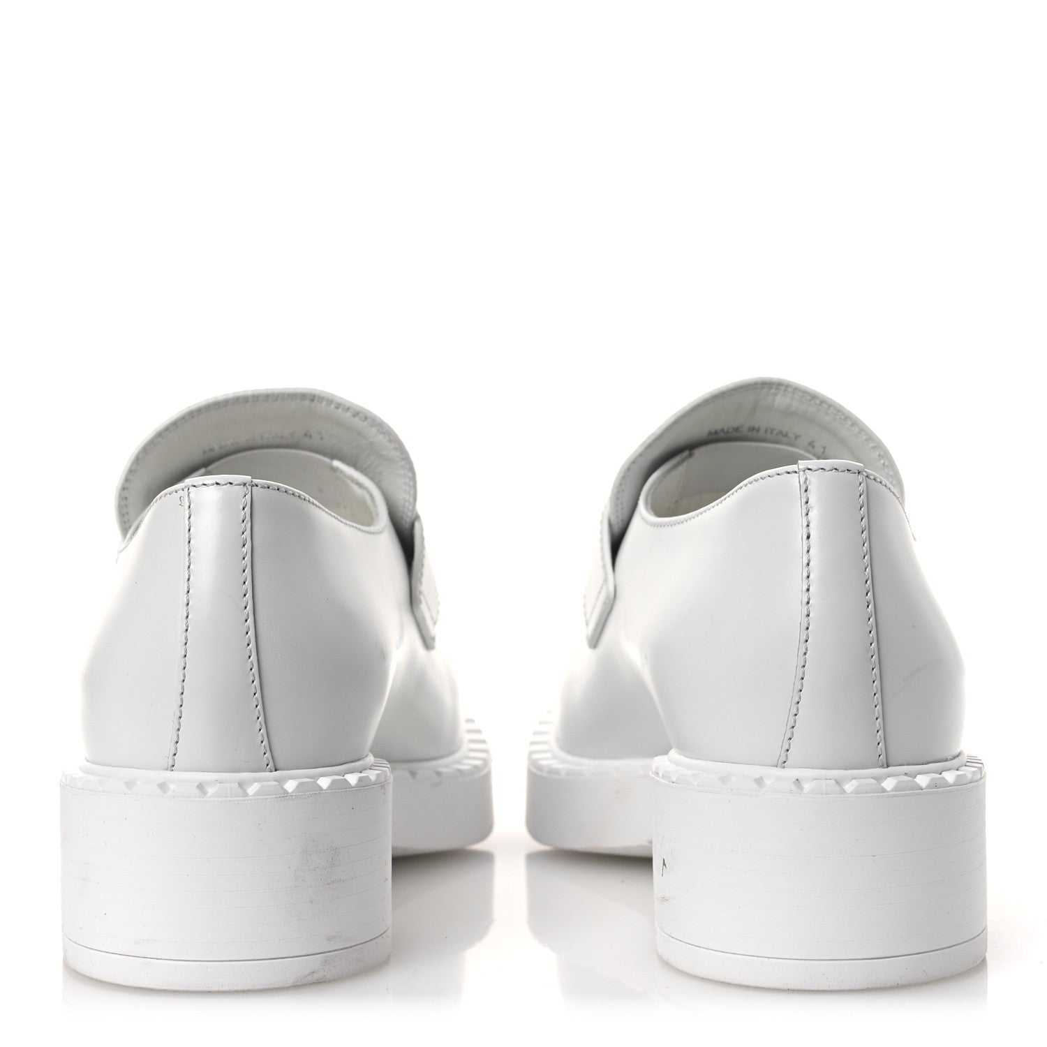 Spazzolato Triangle 50mm Loafers 41 White