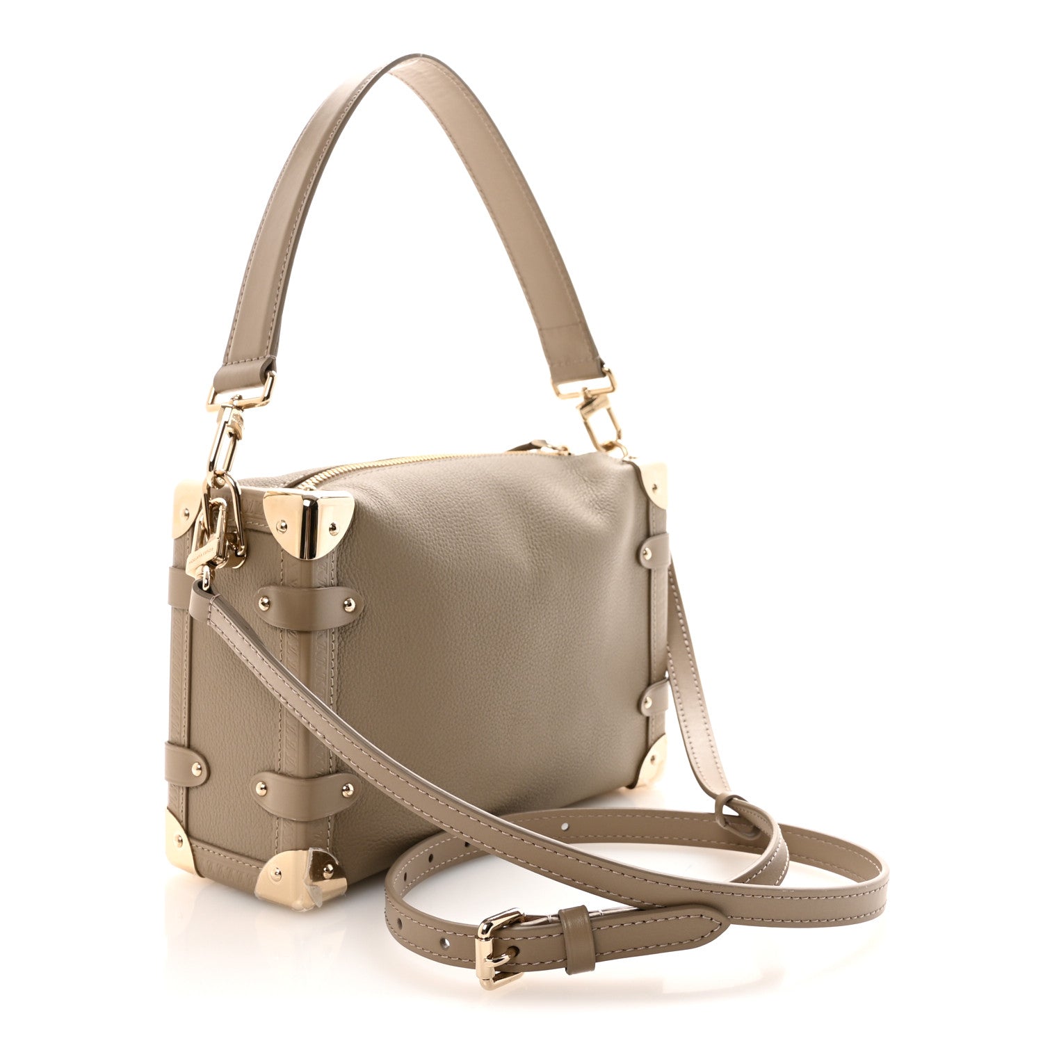 Calfskin Side Trunk MM Taupe