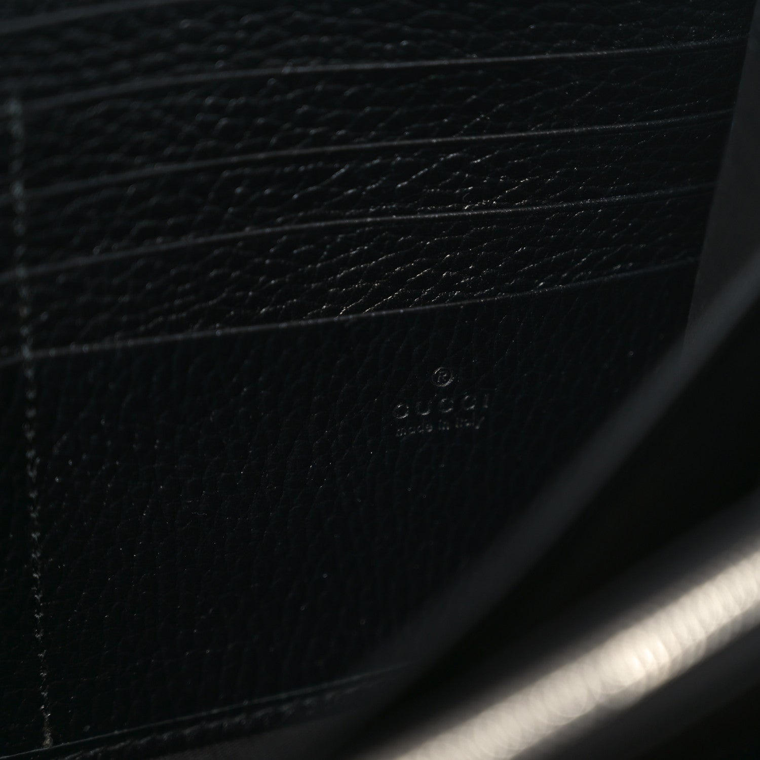 Calfskin Mini Dionysus Chain Wallet Black