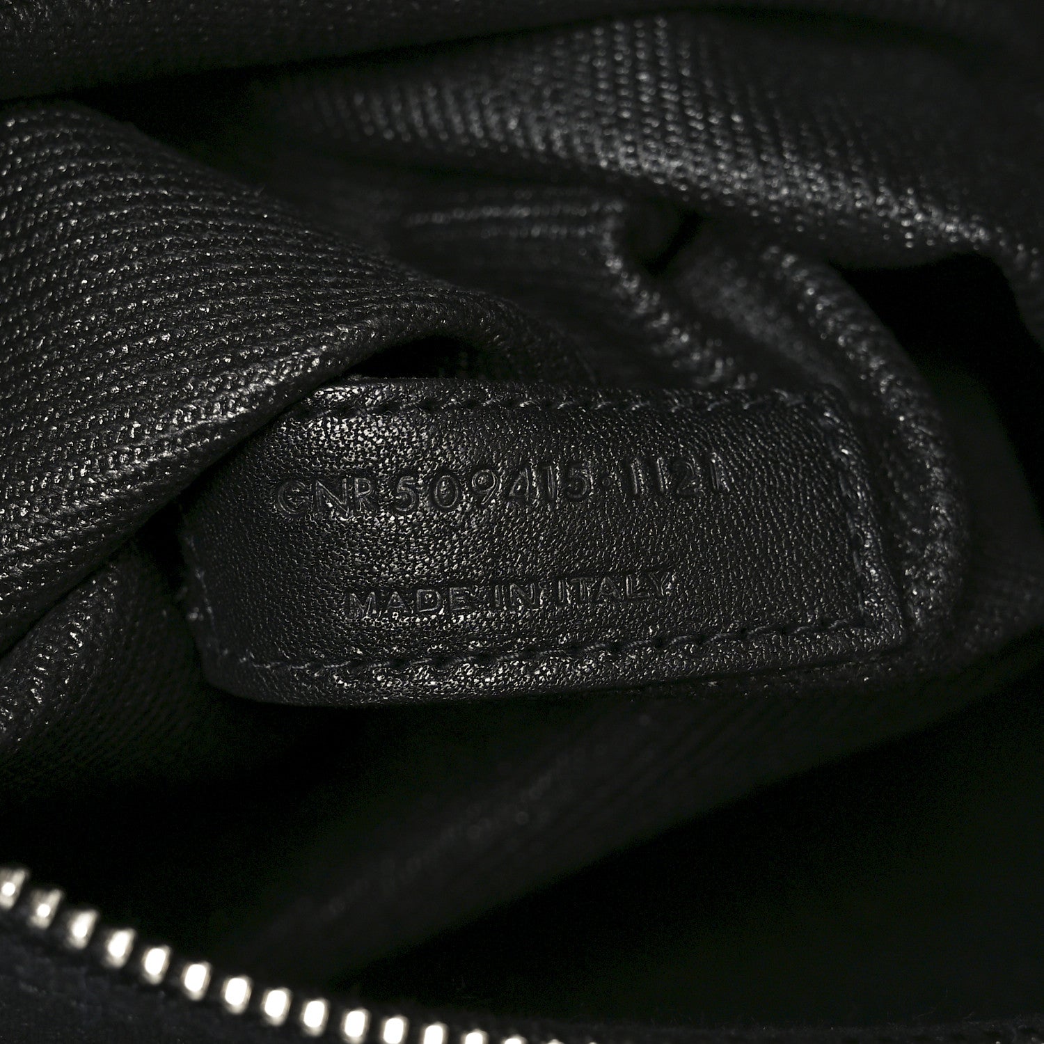 Linen Calfskin Rive Gauche Tote Black