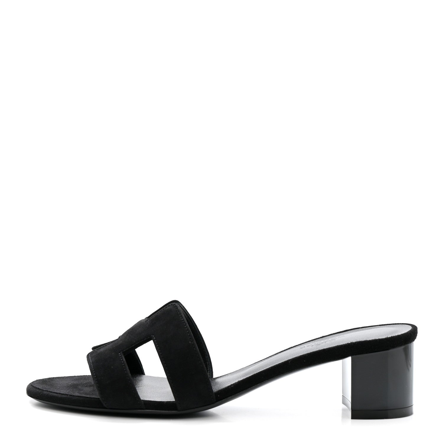 Suede Goatskin Oasis Sandals 38.5 Black