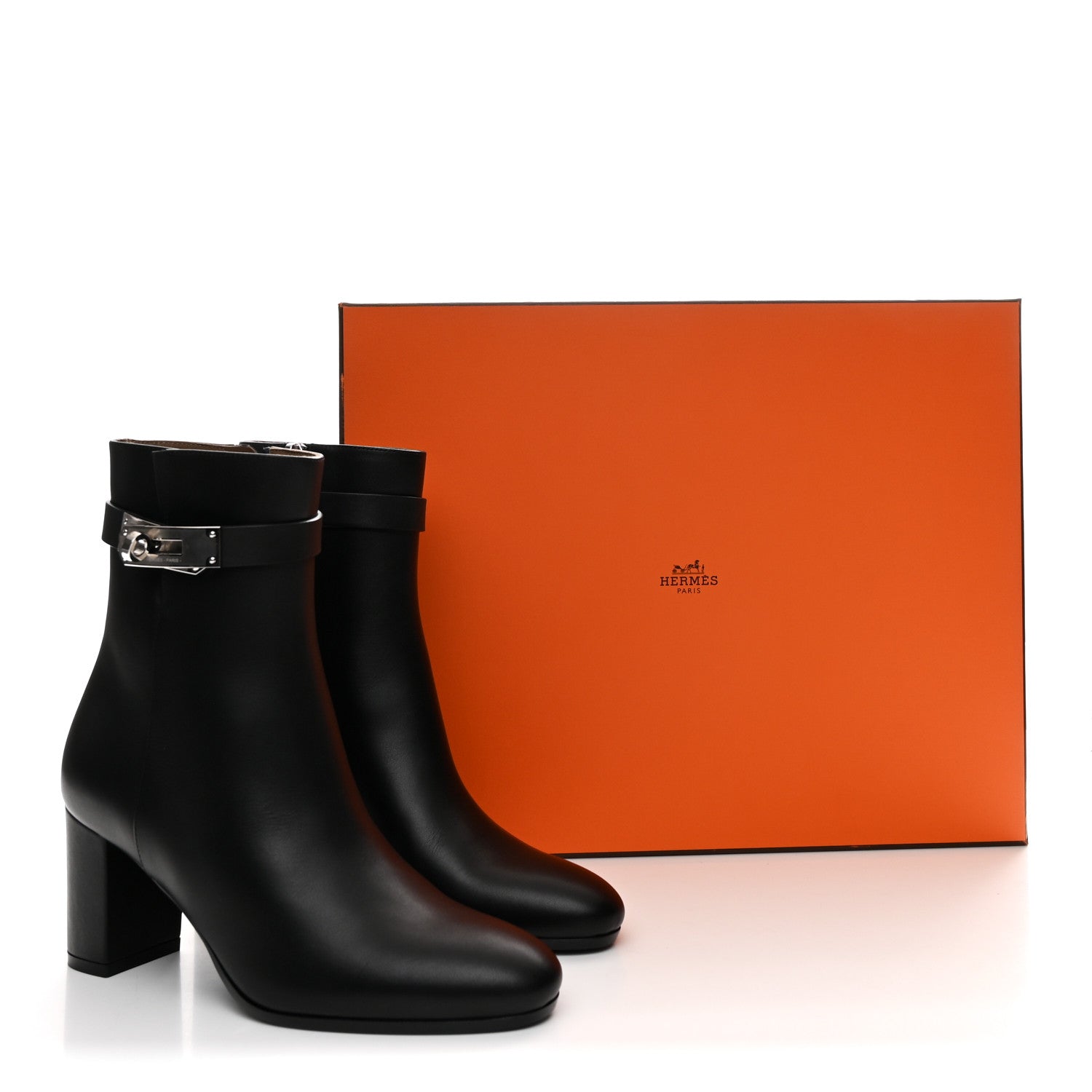 Calfskin Saint Germain Ankle Boots 35 Black