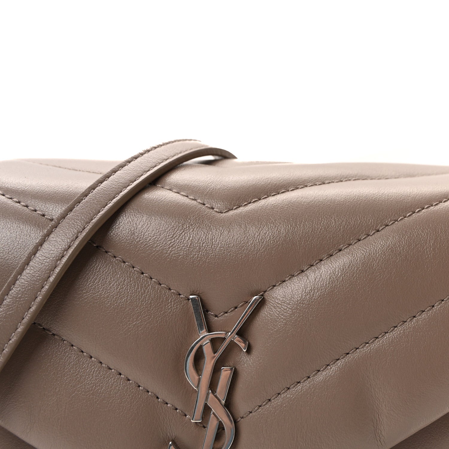 Calfskin Y Quilted Monogram Toy Loulou Crossbody Bag Mink