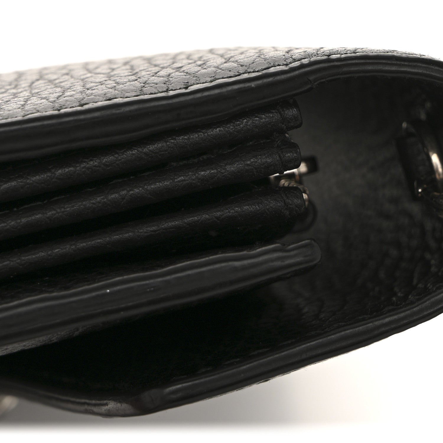 Calfskin Mini Dionysus Chain Wallet Black