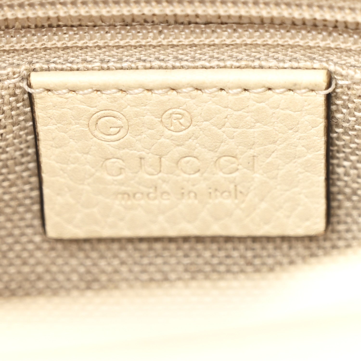 Dollar Calfskin Interlocking G Crossbody Bag Mystic White