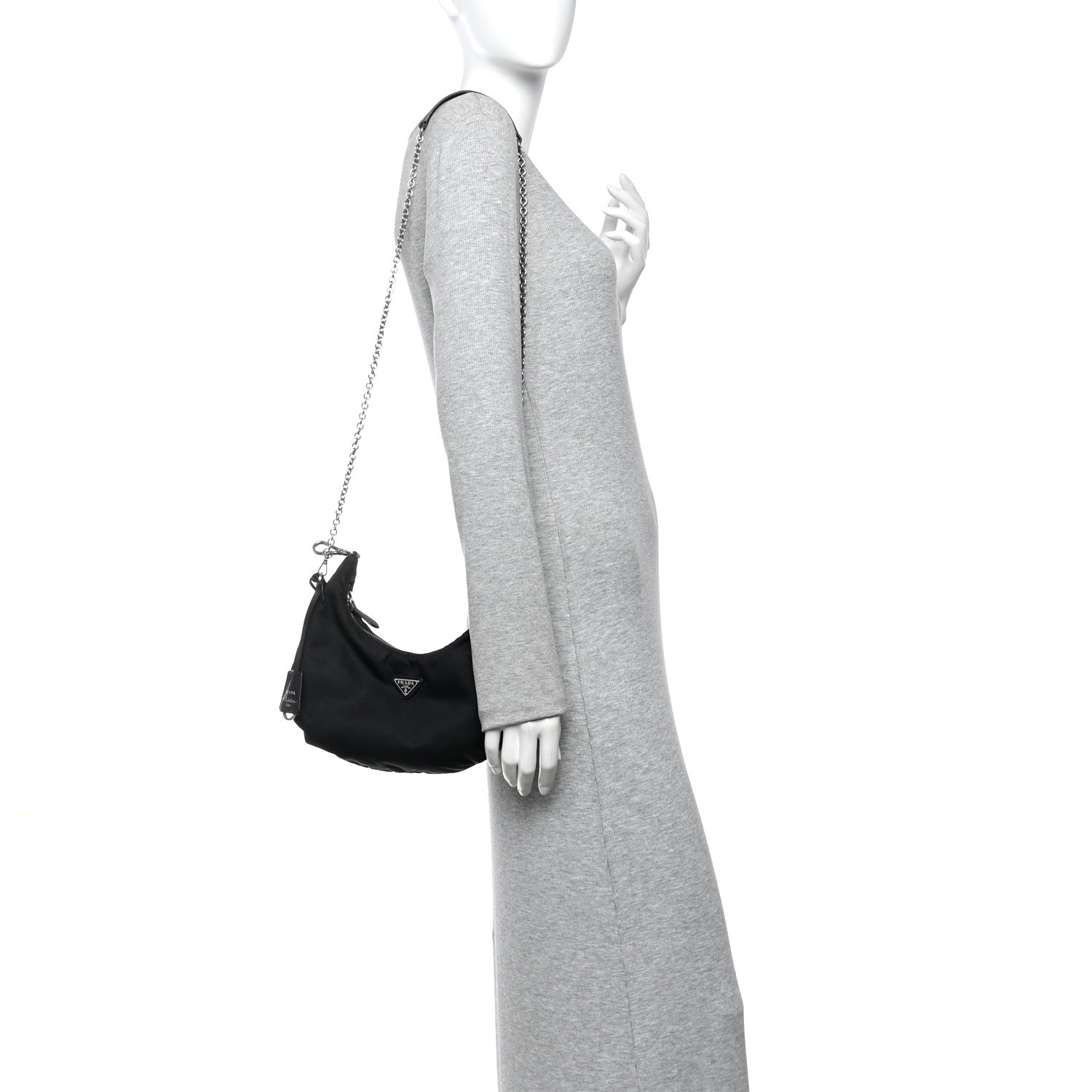 Tessuto Nylon Saffiano Re-Edition 2006 Shoulder Bag Black
