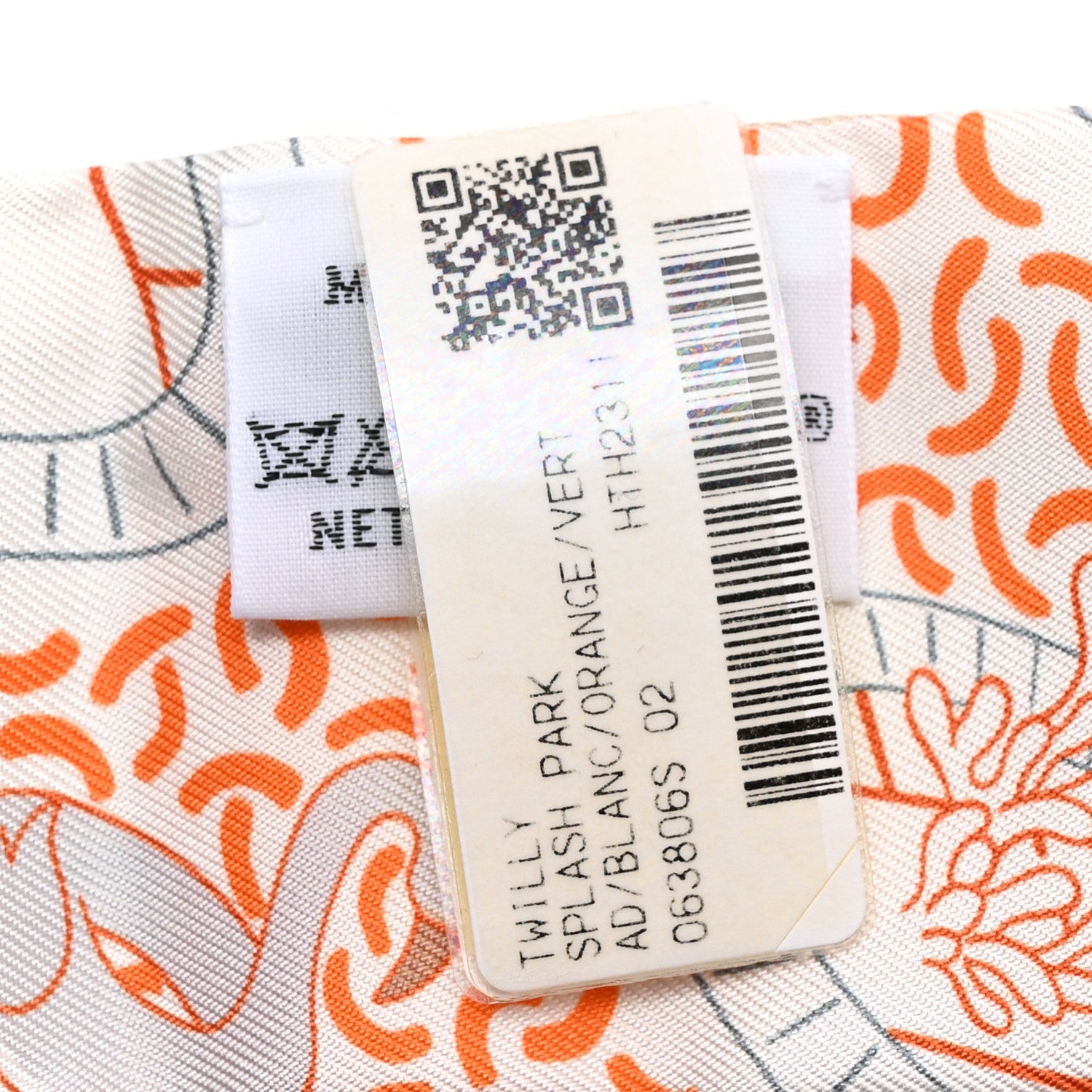 Silk Splash Park Twilly White Orange Vert