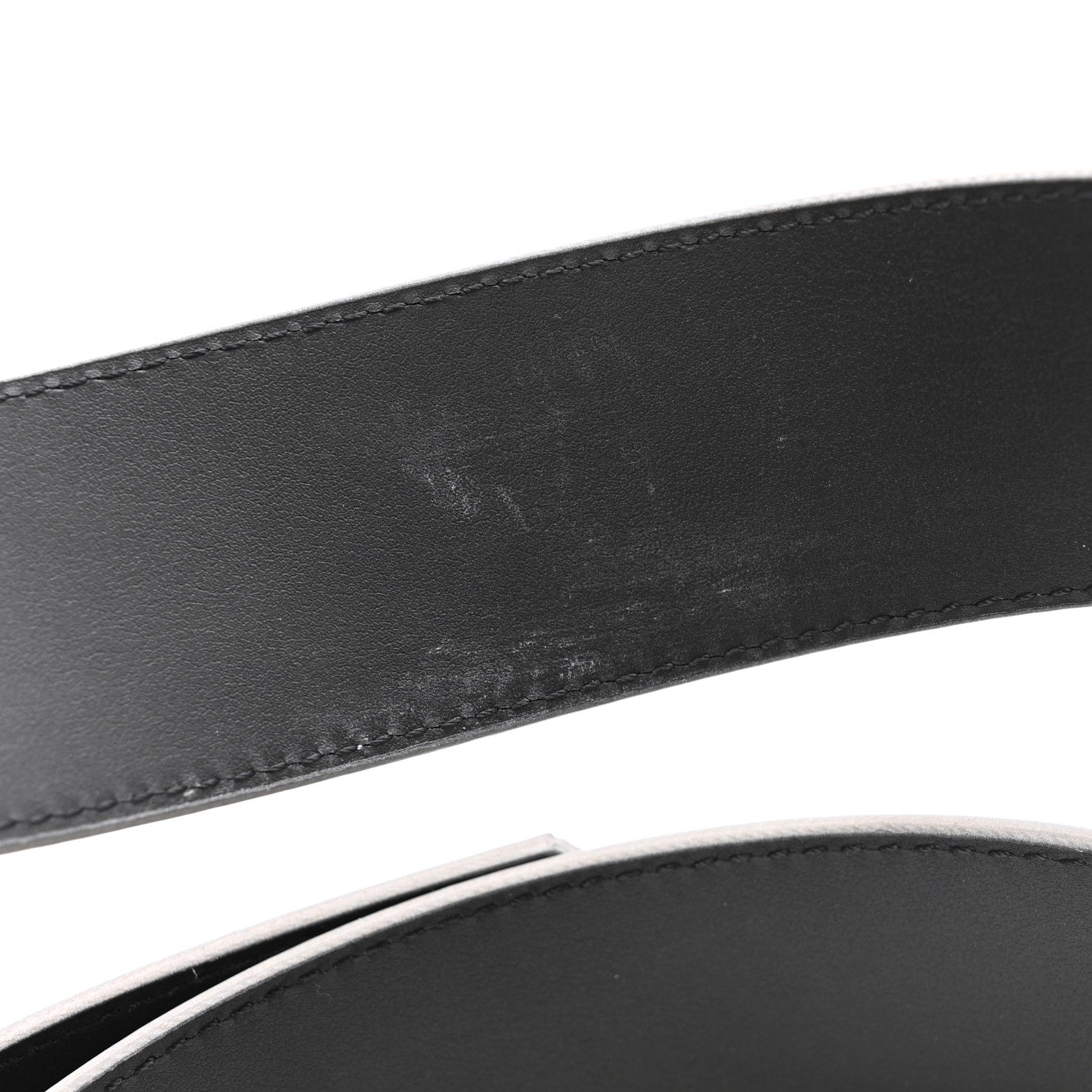 Damier Glitter Calfskin 40mm LV Pyramide Belt 110 44 Silver
