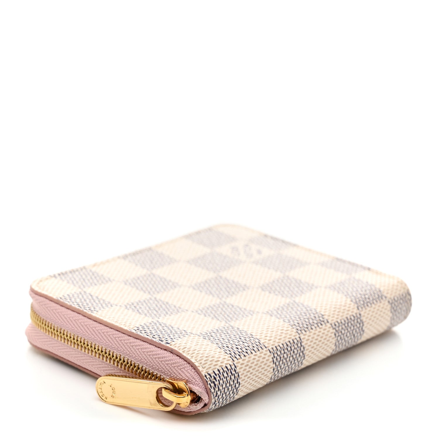 Damier Azur Zippy Coin Purse Rose Ballerine