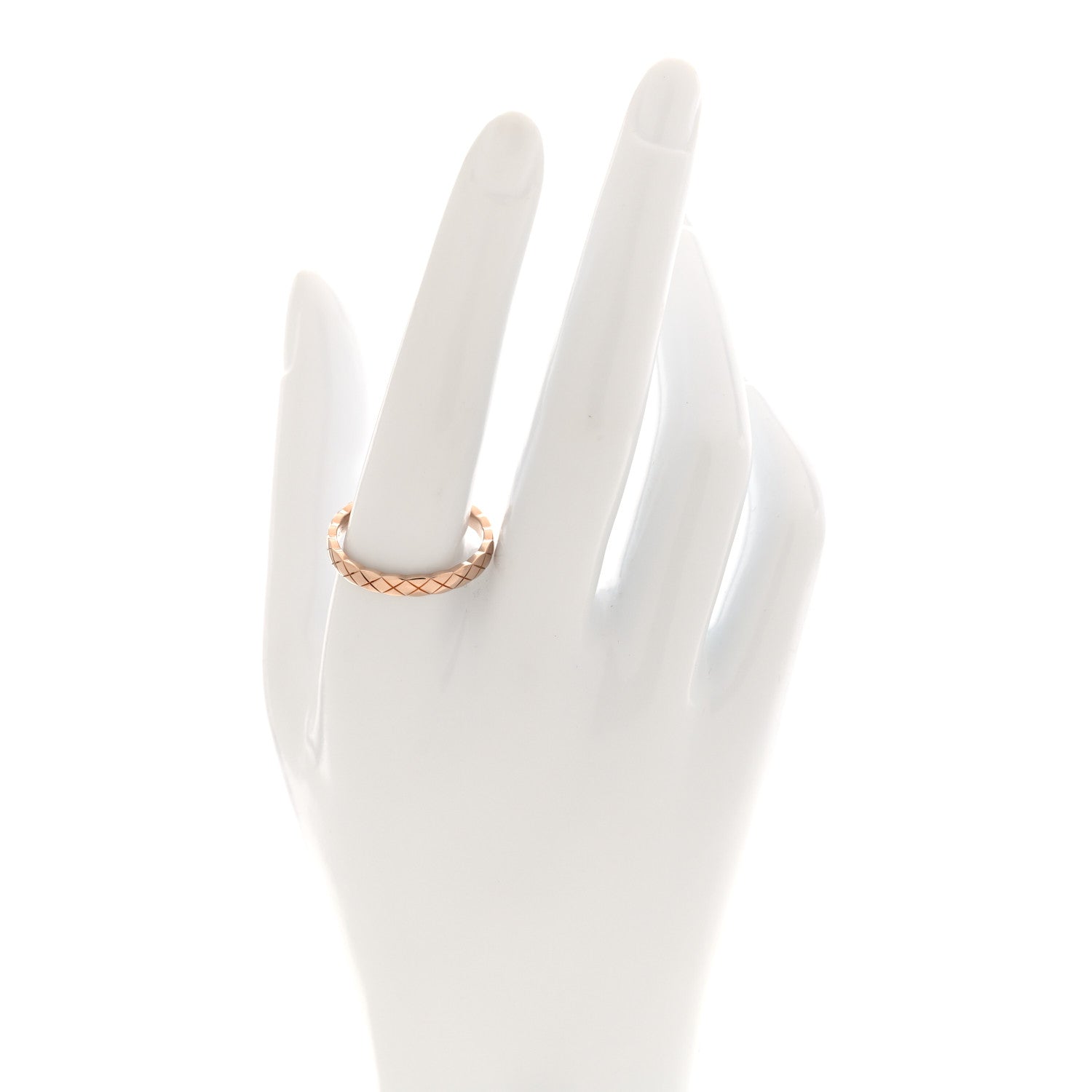 18K Beige Gold Mini Coco Crush Ring 63 10.25