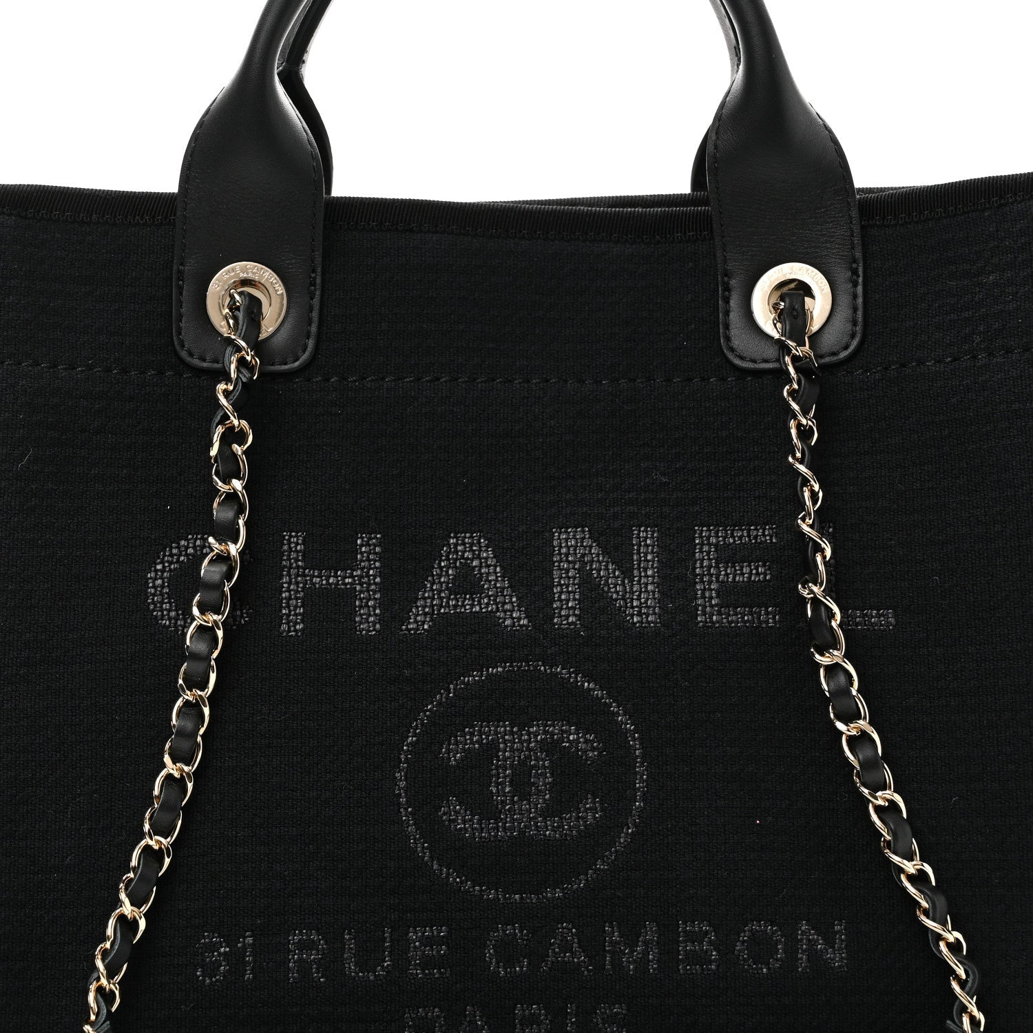 Mixed Fibers Small Deauville Tote Black