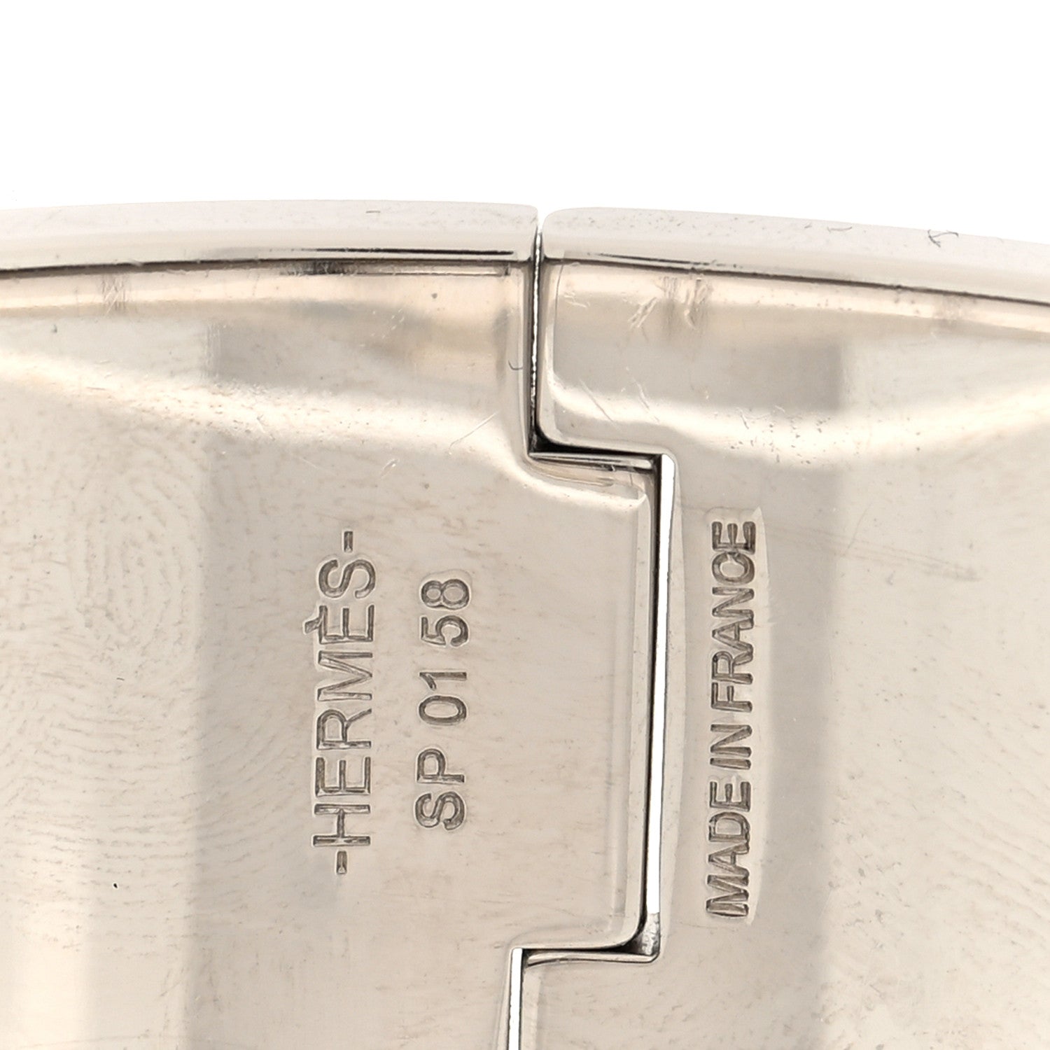 Enamel Printed Wide Charniere Grand Apparat Hinged Bracelet S
